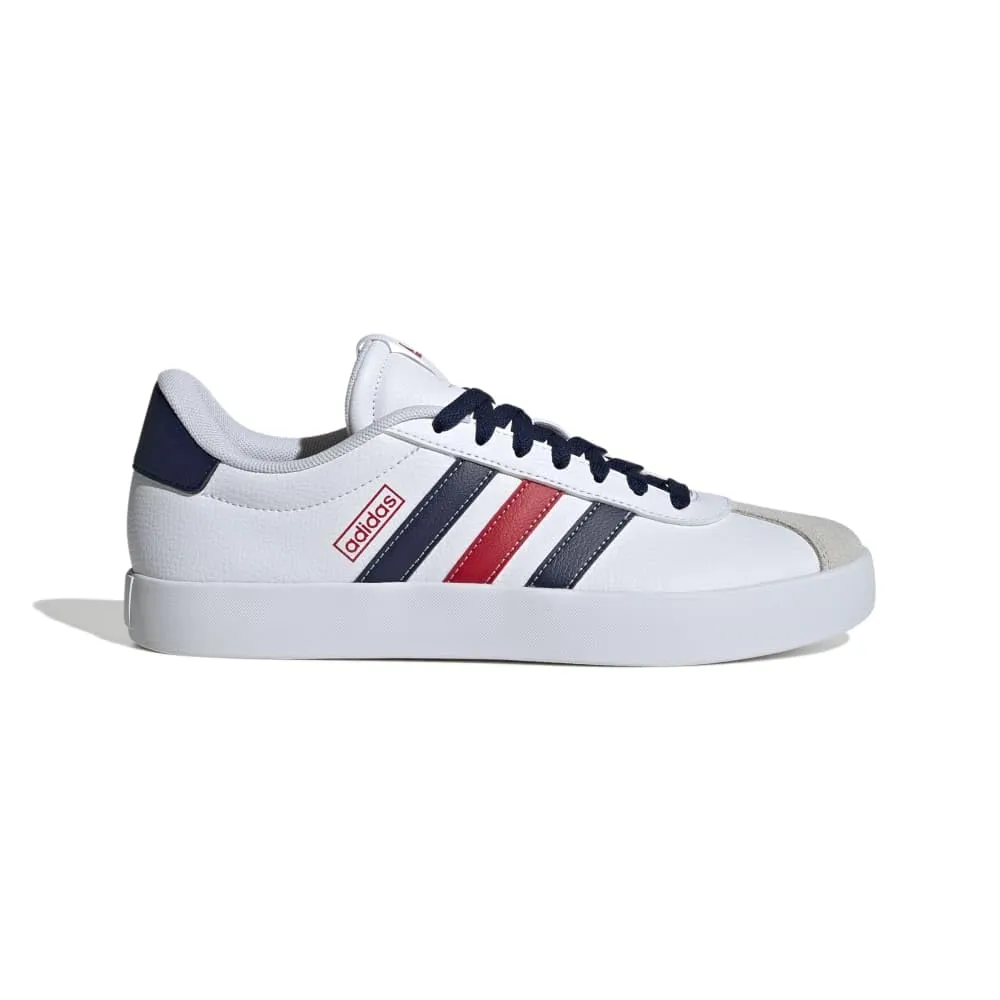 adidas VL Court Shoes, Cloud White/Navy Blue/Better Scarlet, 41 1/3 EU - immagine 1