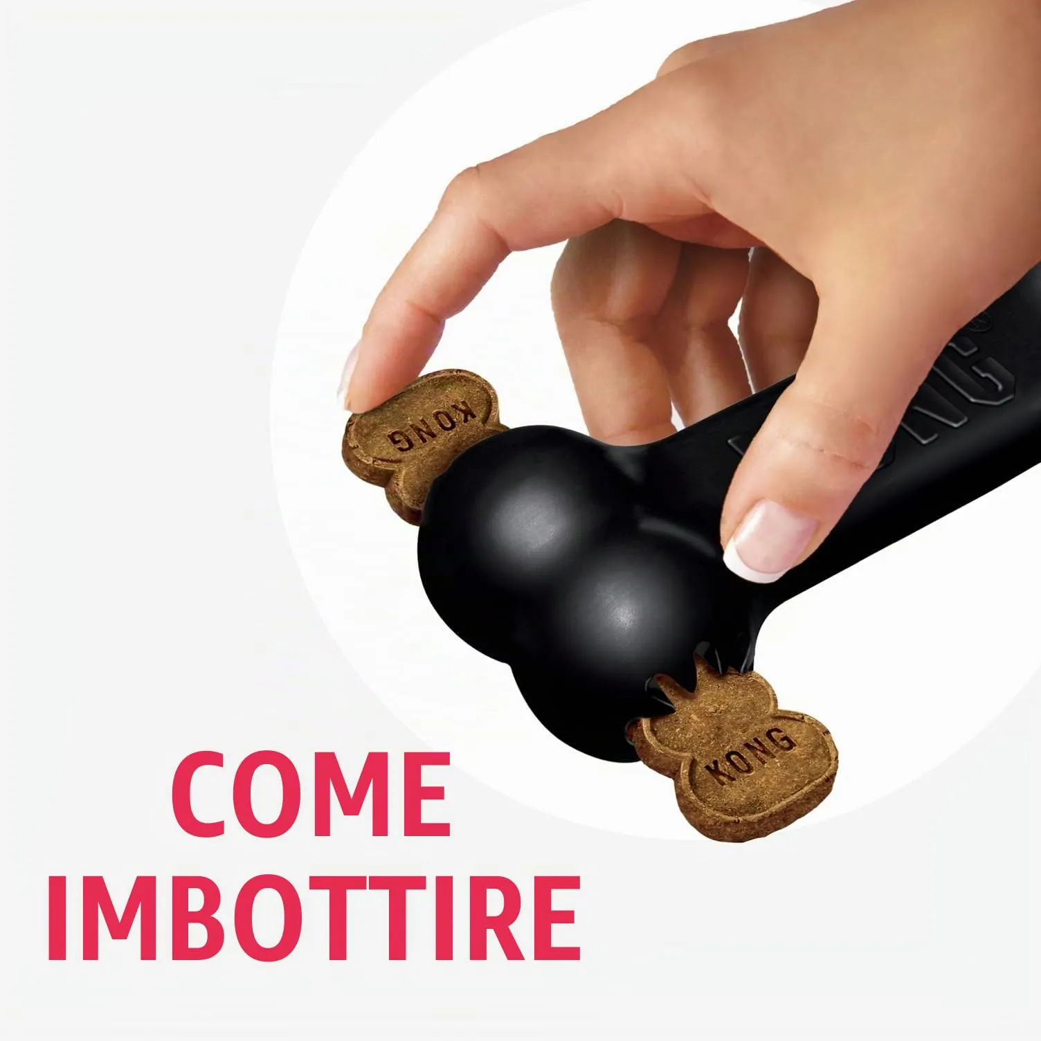 KONG Extreme Goodie Bone Osso in Gomma per Cani, Nero, Taglia L - immagine 5