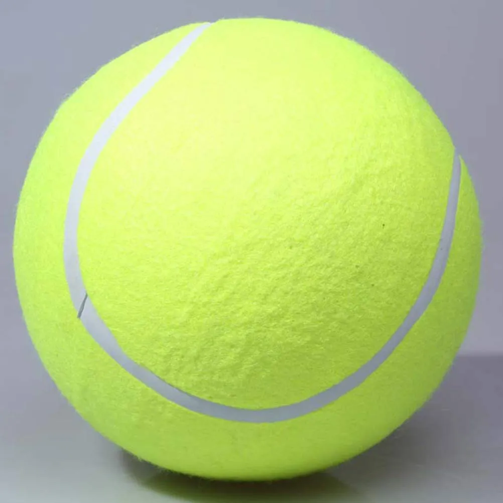 Palla da tennis per cani rinforzata, 24 cm, gialla - immagine 4