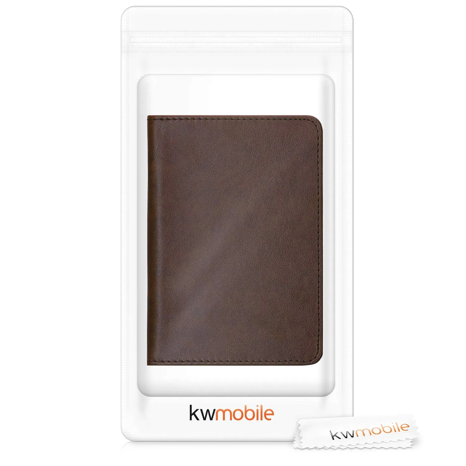 kwmobile Custodia in pelle PU per Libretto di Circolazione e Patente, marrone scuro - immagine 7