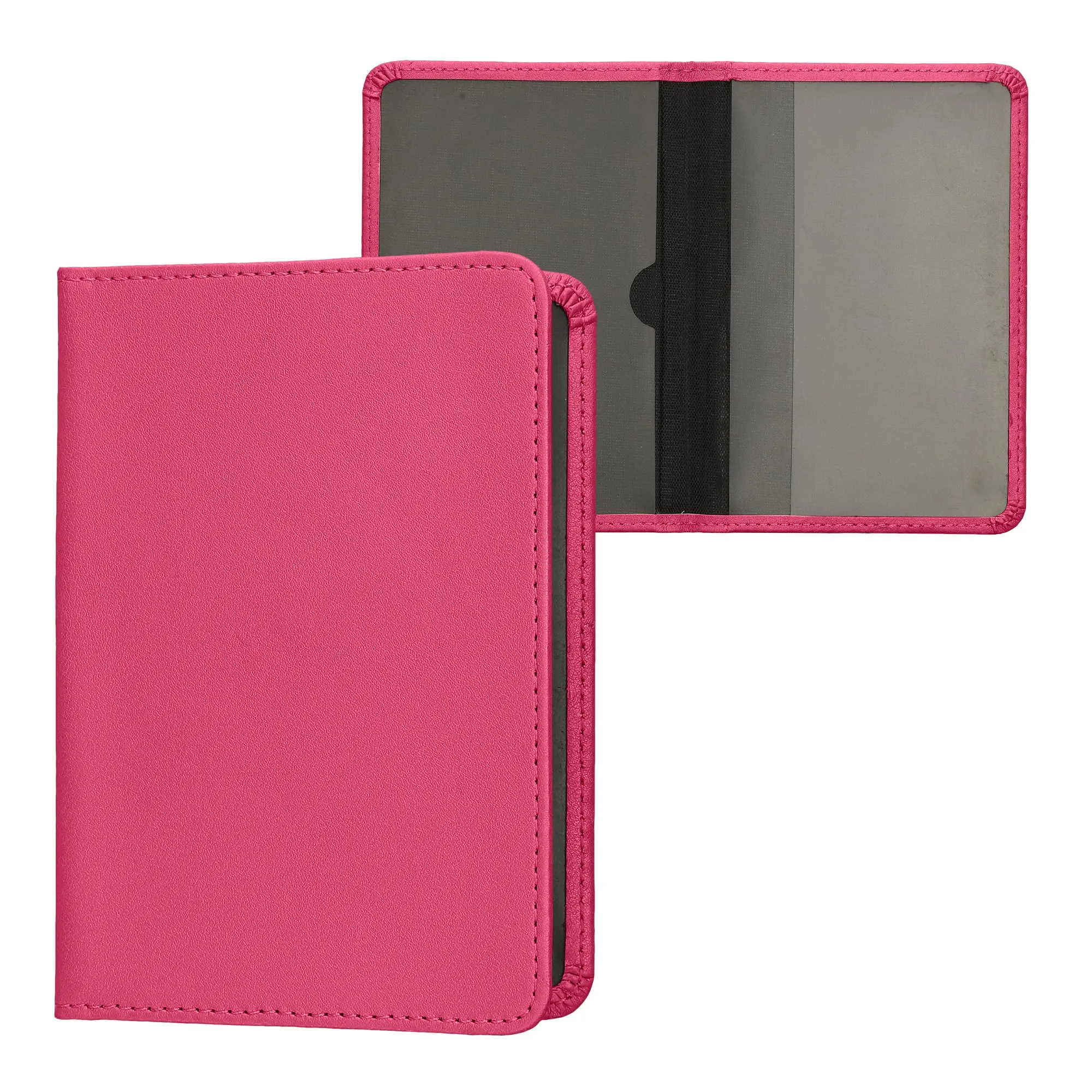 kwmobile Custodia in pelle PU per Libretto Circolazione Auto e Patente, Fucsia - immagine 1