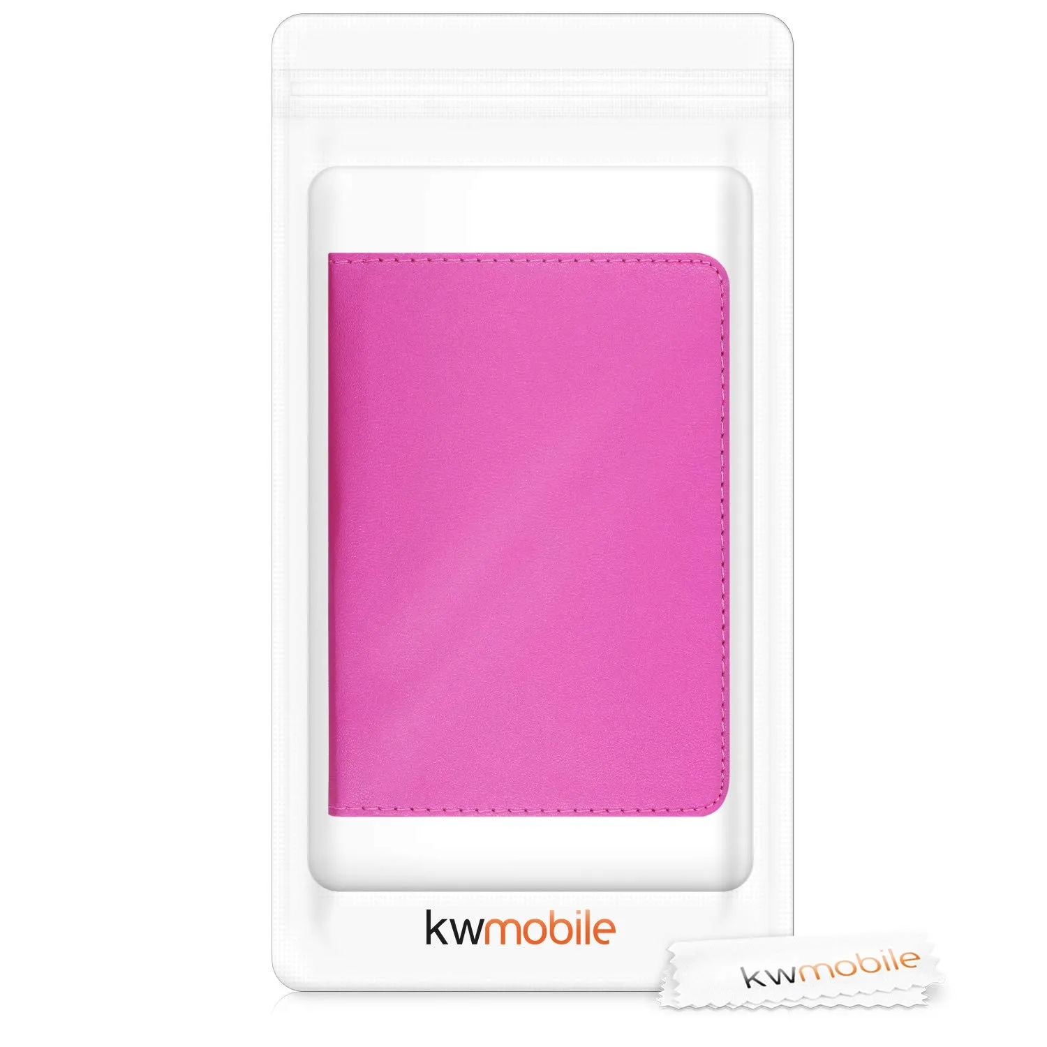 kwmobile Custodia in pelle PU per Libretto Circolazione Auto e Patente, Fucsia - immagine 4