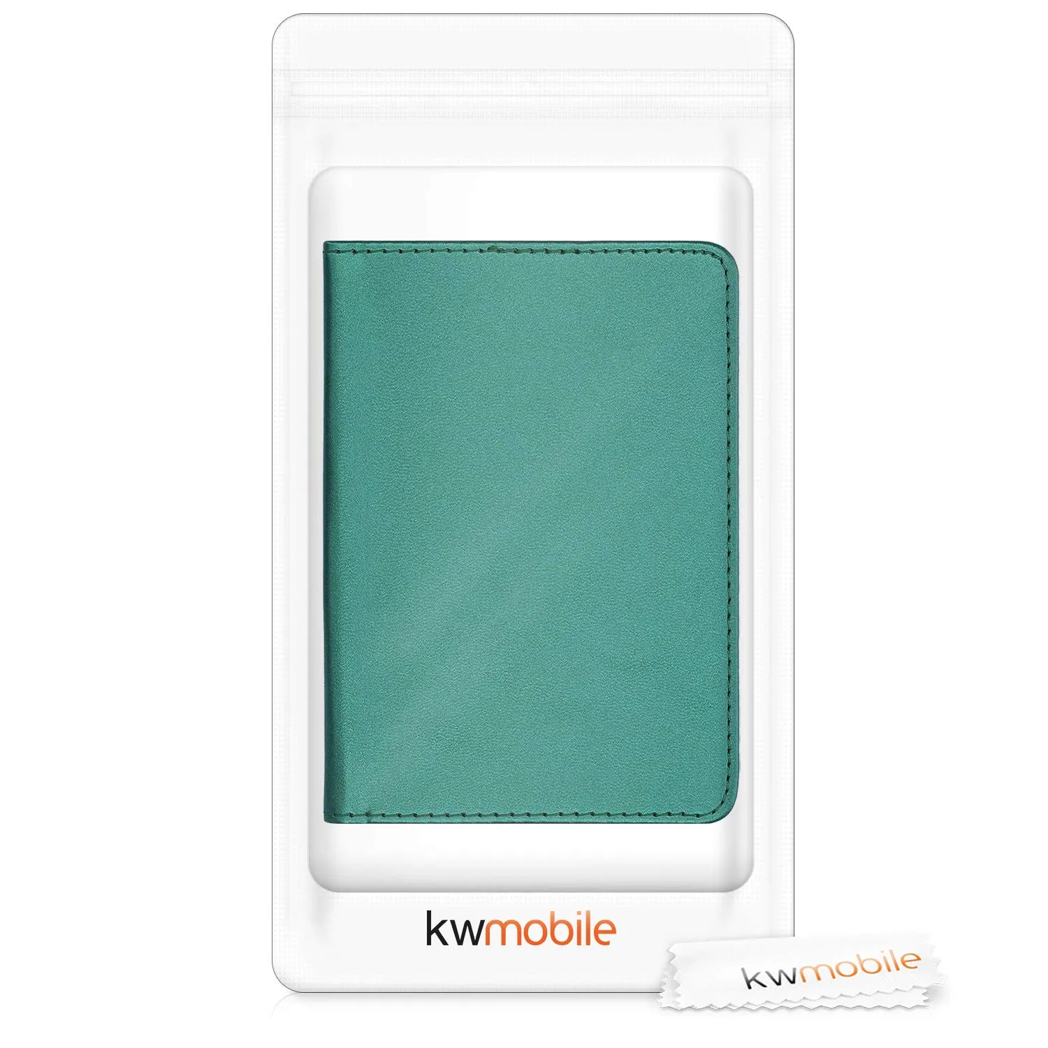kwmobile Custodia in pelle PU per Libretto di Circolazione e Patente, Verde Scuro - immagine 7