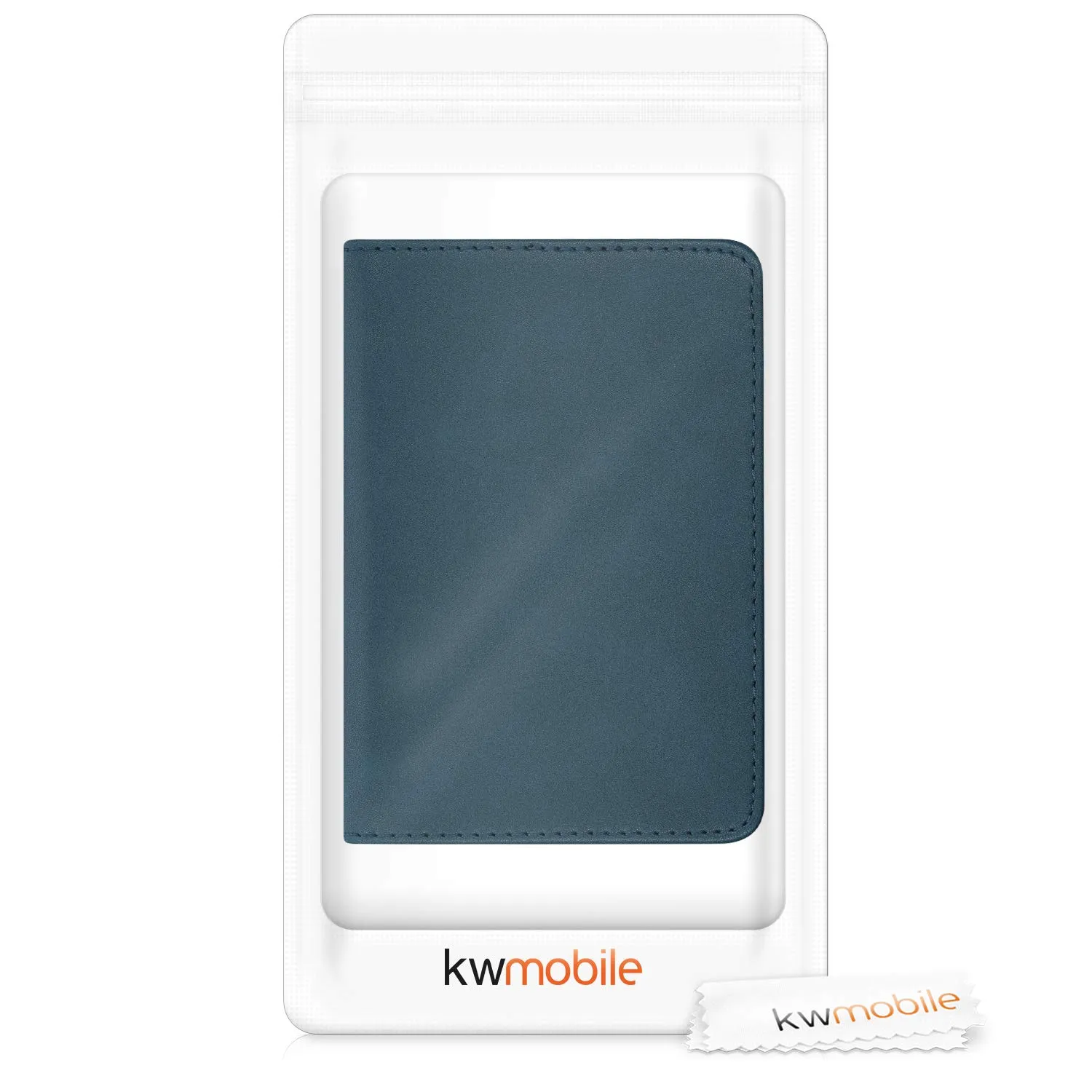 kwmobile Custodia in pelle PU per Libretto di Circolazione e Patente, Petrolio - immagine 7