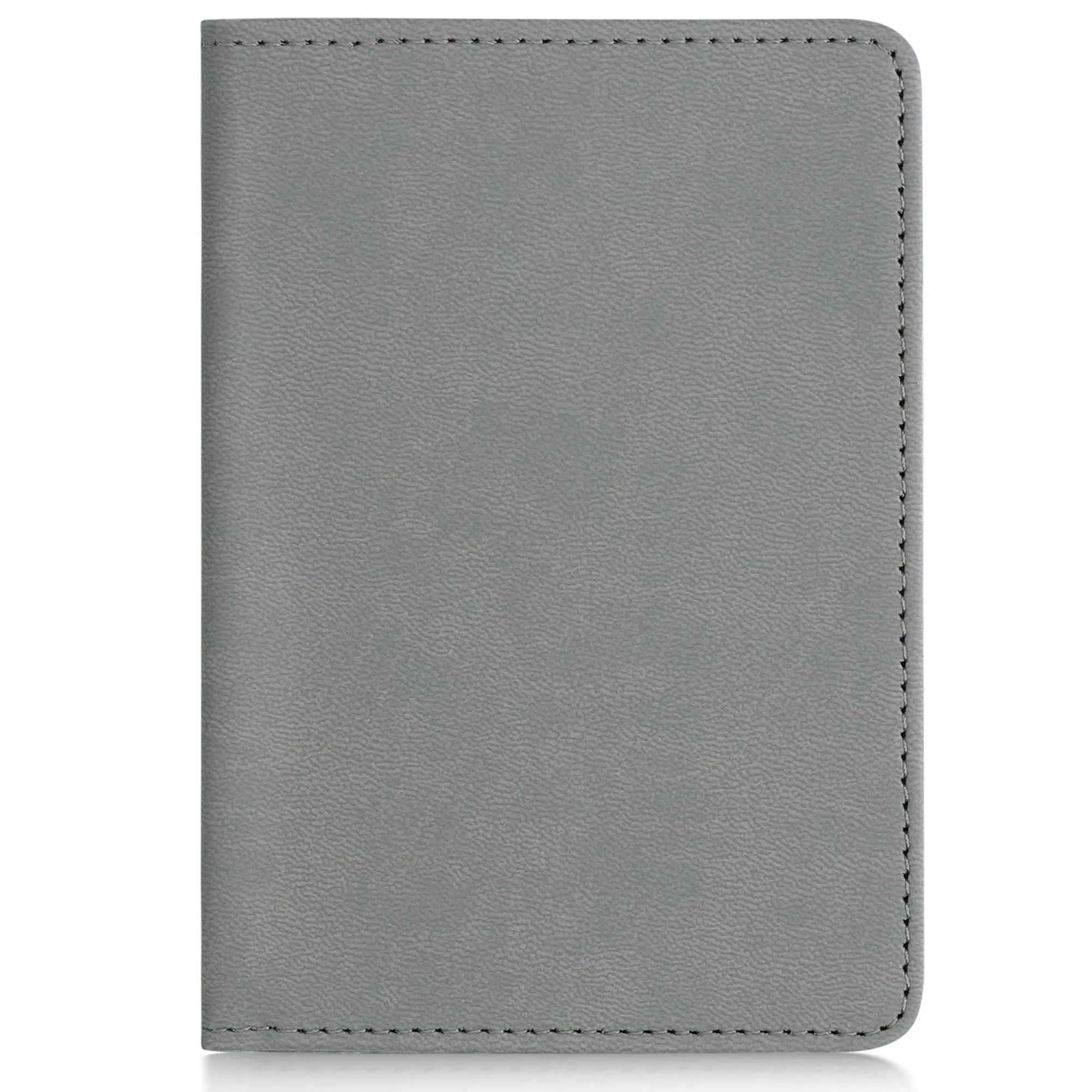 kwmobile Custodia in pelle PU per Libretto Circolazione Auto e Patente, grigio chiaro - immagine 6