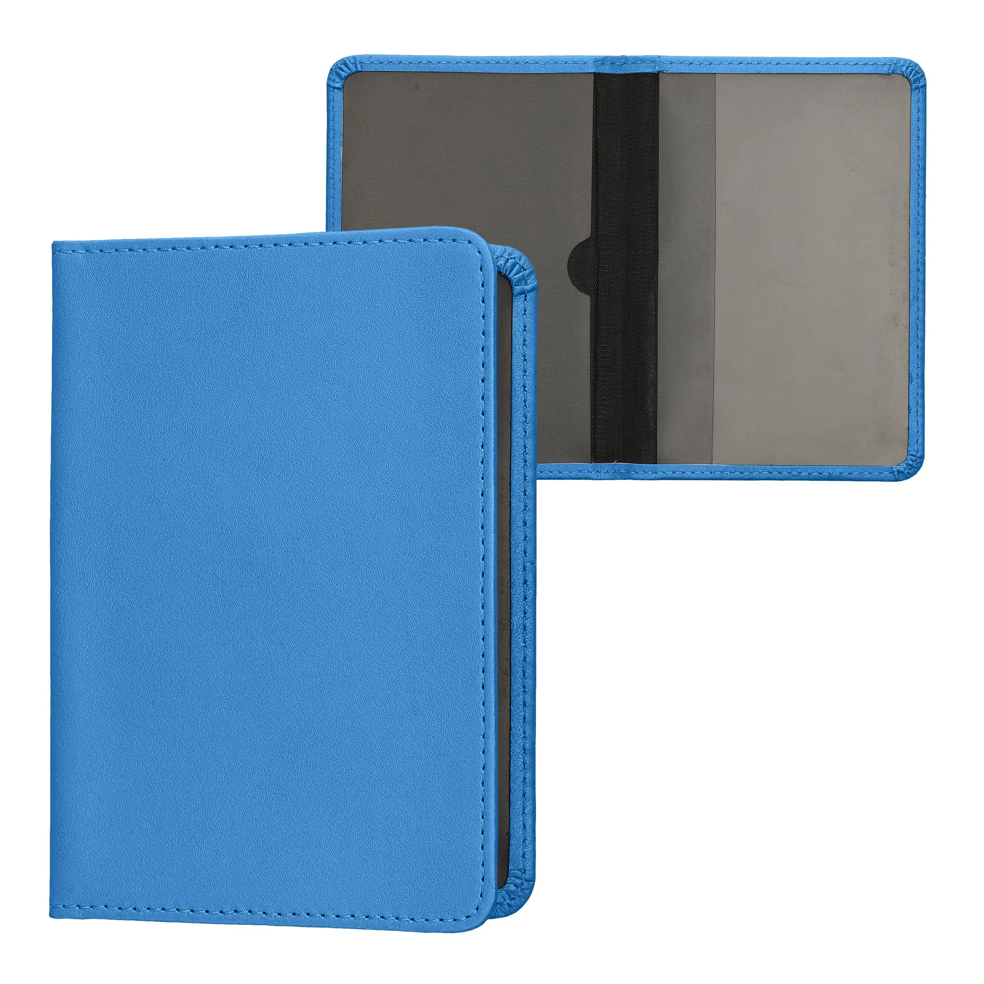 kwmobile Custodia in pelle PU per Libretto di Circolazione e Patente, blu - immagine 1