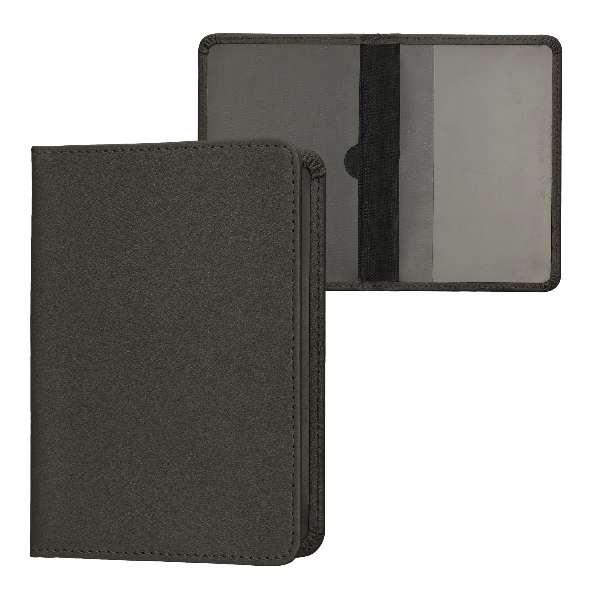 kwmobile Custodia in pelle PU per Libretto di Circolazione e Patente, Stone Dust - immagine 1