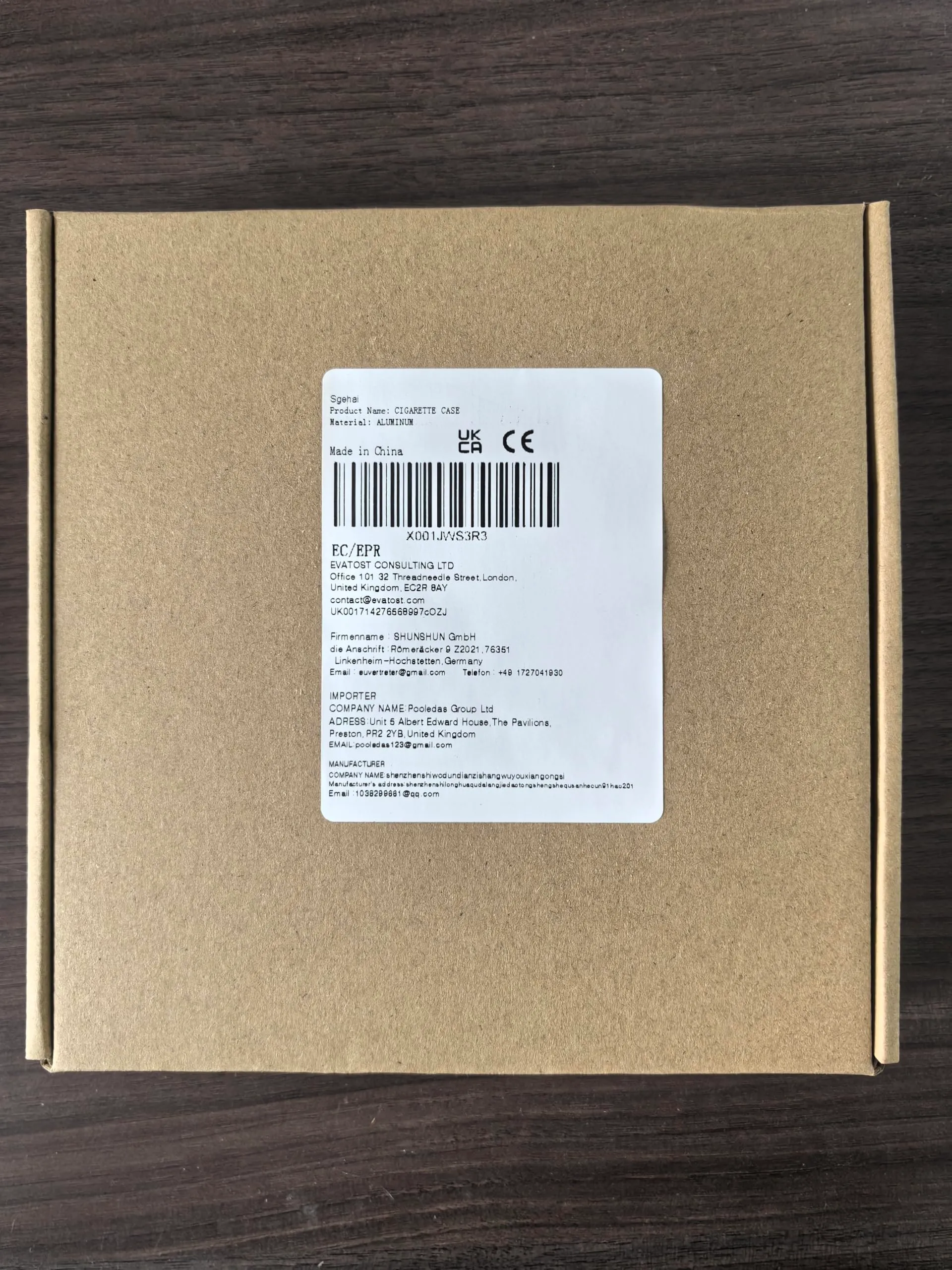 Sgehai Portasigarette in Alluminio e Metallo con Chiusura Magnetica, Set da 3 Pezzi per Scatole Standard da 20 - immagine 8