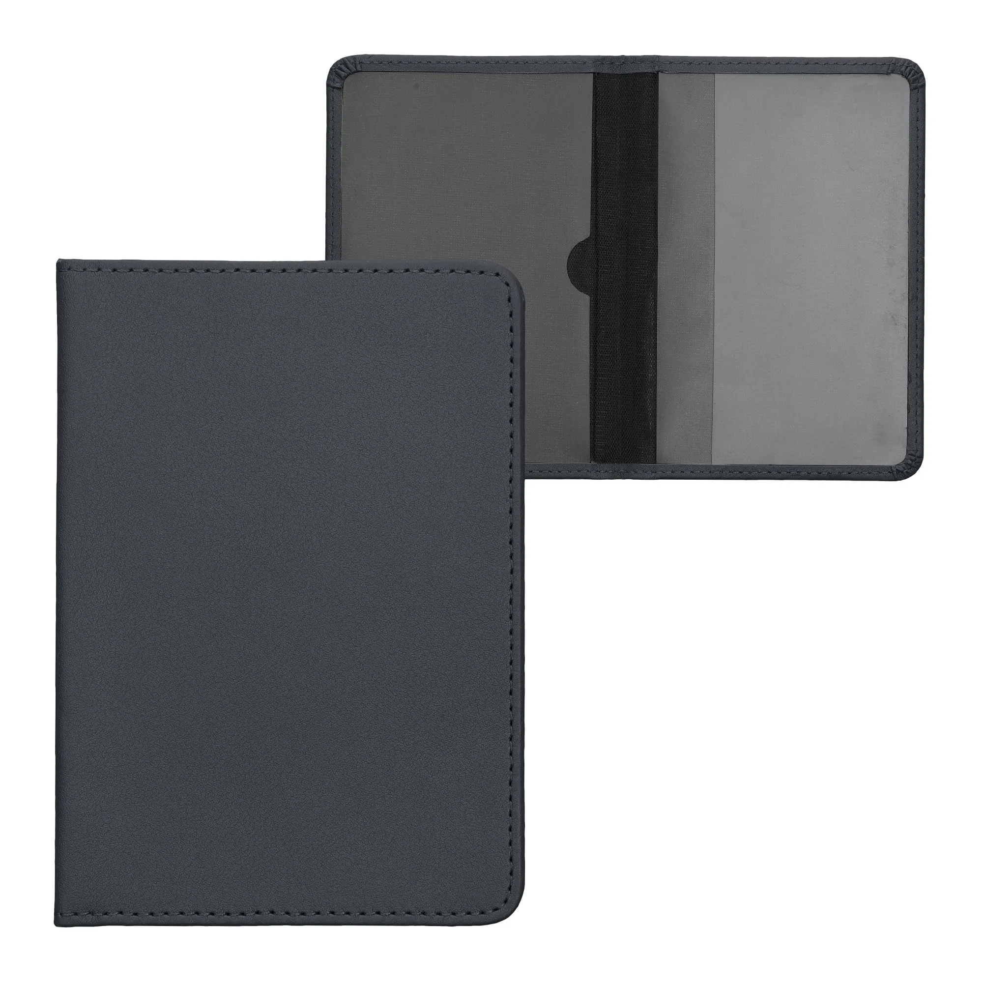 kwmobile Custodia in pelle PU per Libretto di Circolazione e Patente, Grigio Blu - immagine 7
