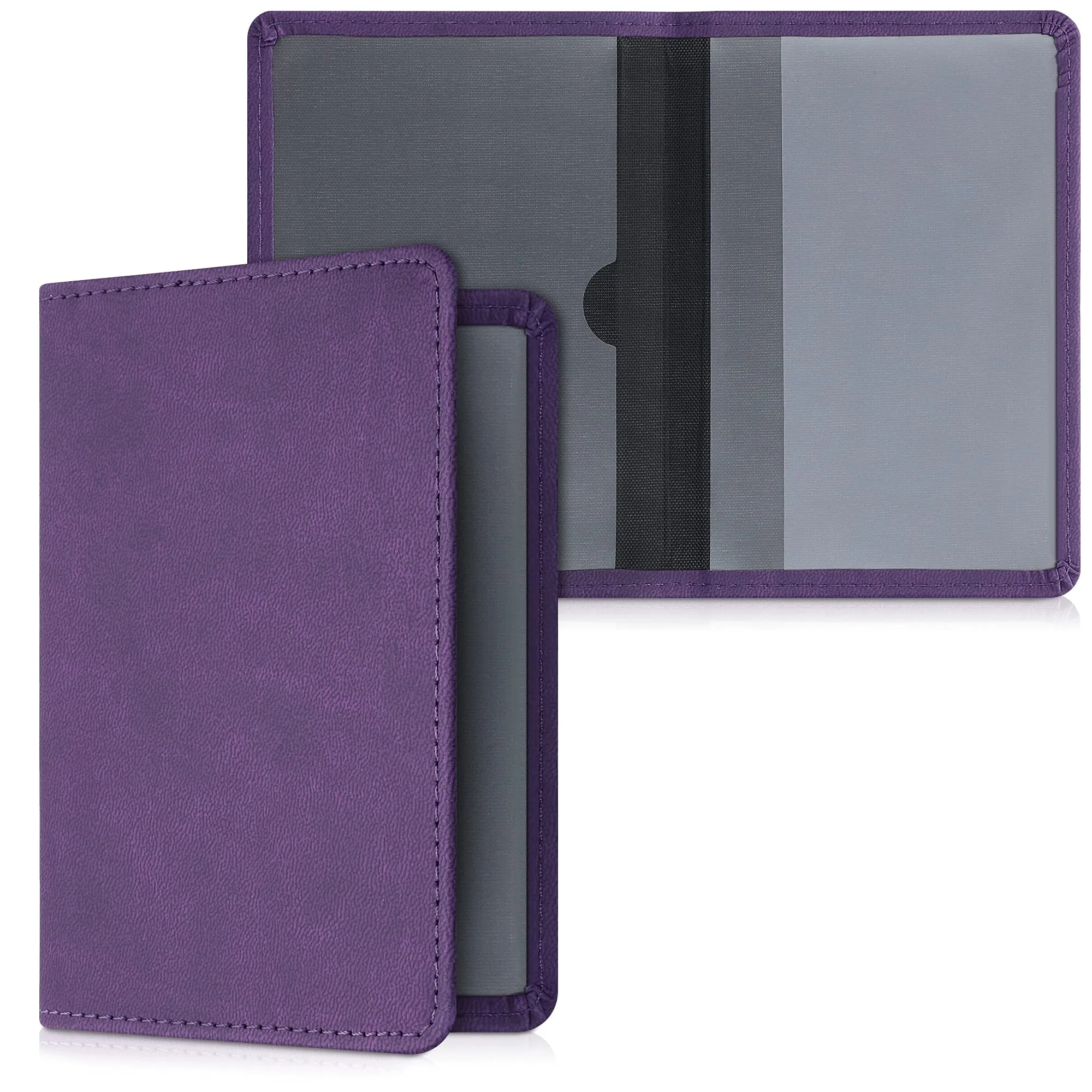 kwmobile Custodia in Pelle PU per Libretto di Circolazione e Patente, Viola - immagine 5