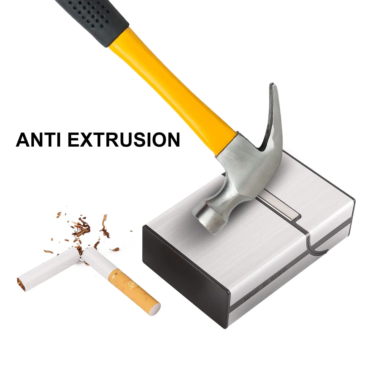 Sgehai Portasigarette in Alluminio con Chiusura Magnetica, per Scatole Standard da 20 Pezzi, Set da 2 - immagine 2