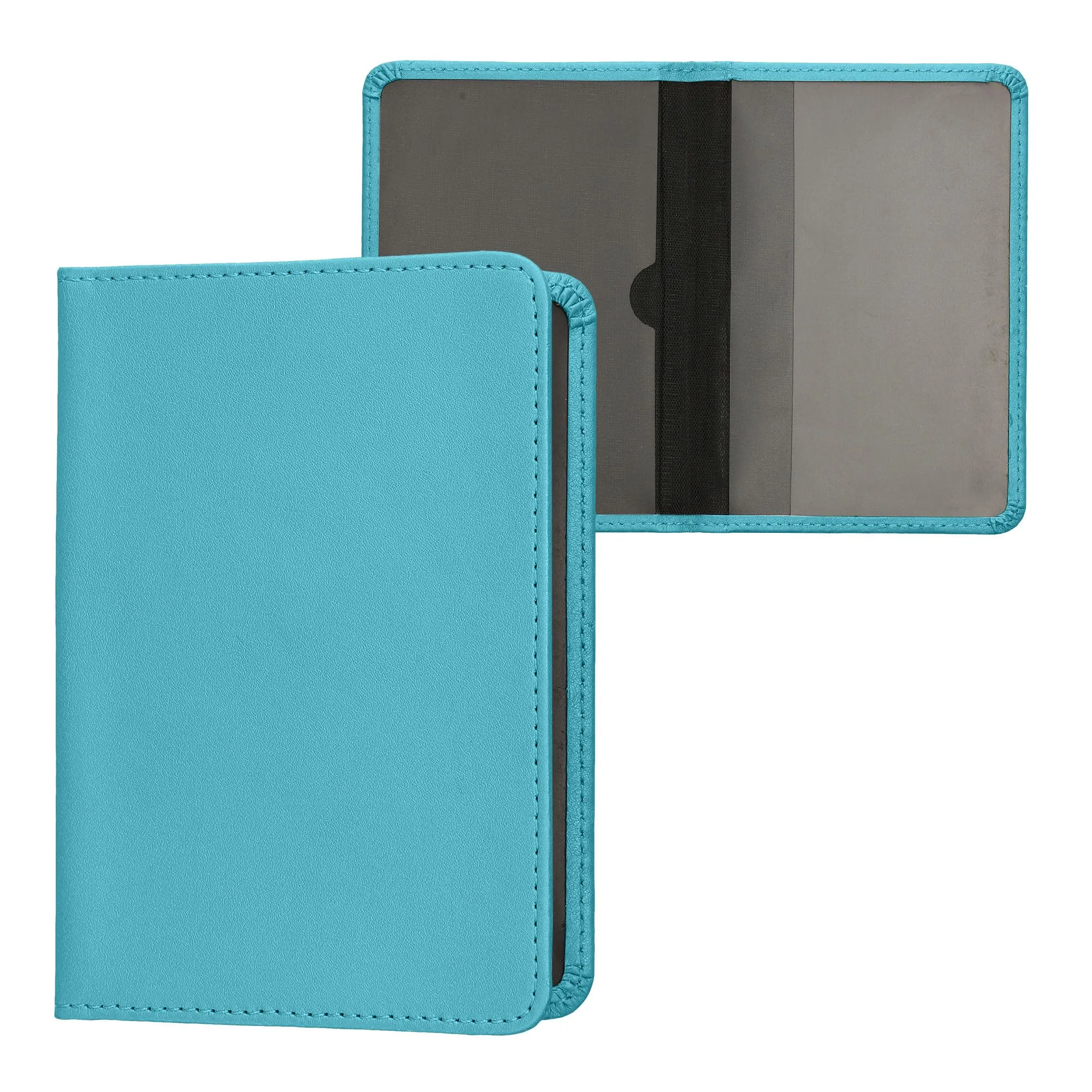 kwmobile Custodia in pelle PU per Libretto Circolazione Auto e Patente, blu indaco - immagine 1