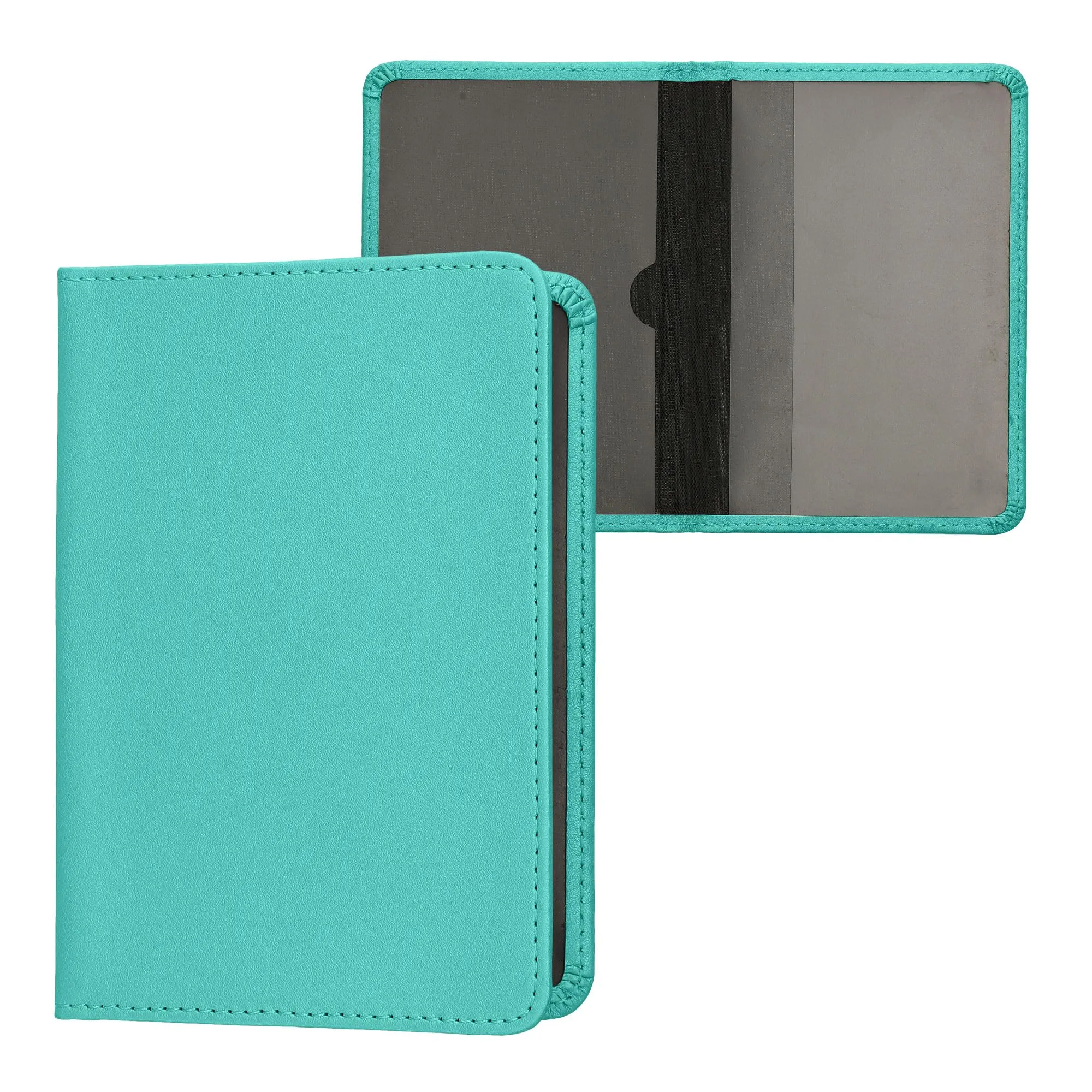 kwmobile Custodia in pelle PU per Libretto di Circolazione e Patente, Menta Freddo - immagine 1