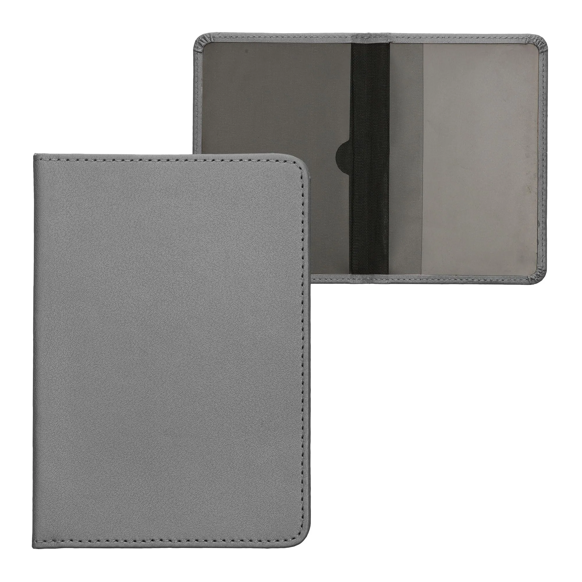 kwmobile Custodia in pelle PU per Libretto Circolazione Auto e Patente, grigio - immagine 6