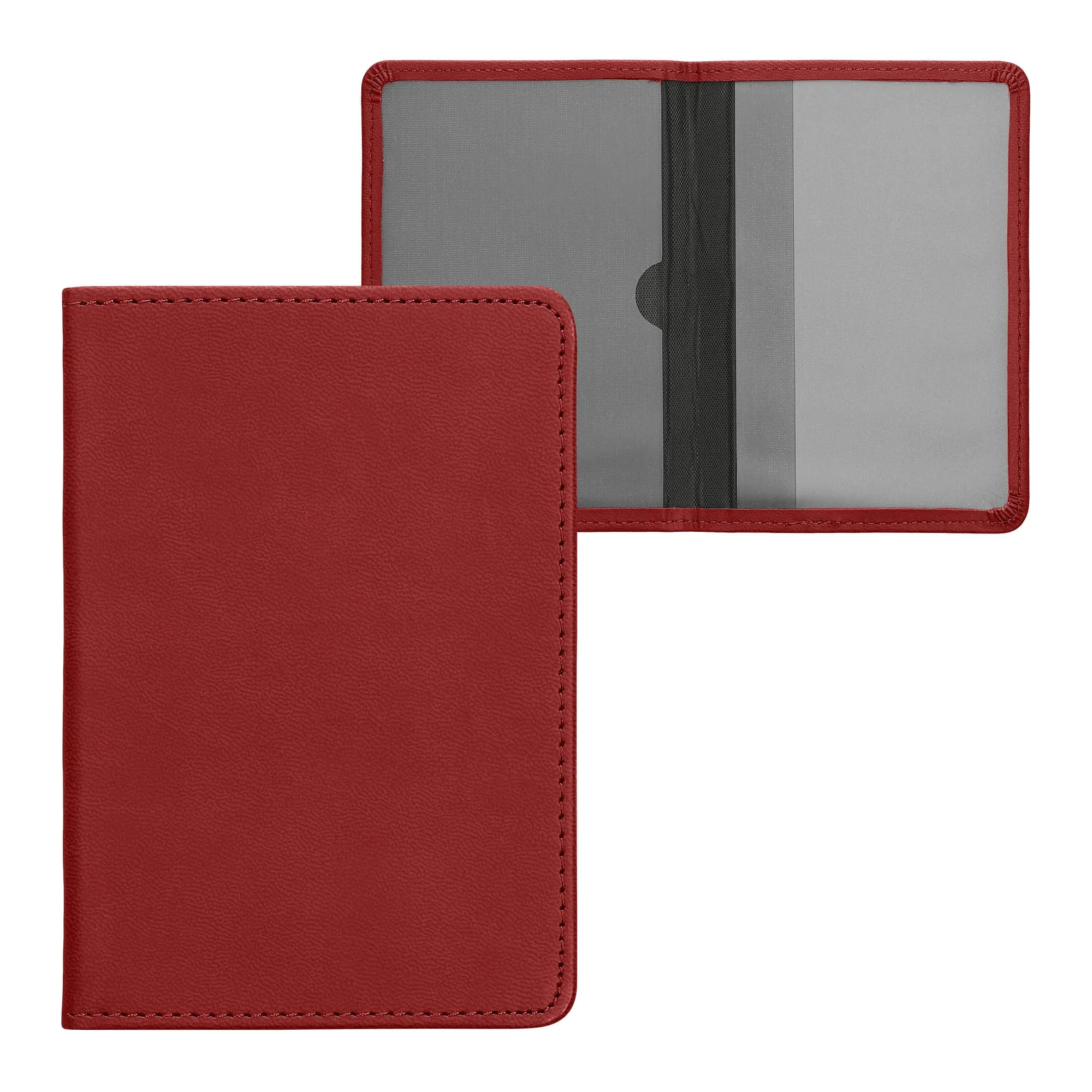 kwmobile Custodia in pelle PU per Libretto di Circolazione e Patente, Viola Bordeaux - immagine 6