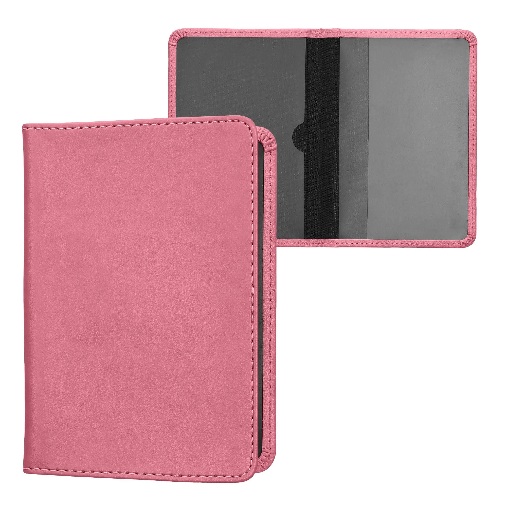 kwmobile Custodia in pelle PU per Libretto di Circolazione e Patente, Rosa - immagine 1
