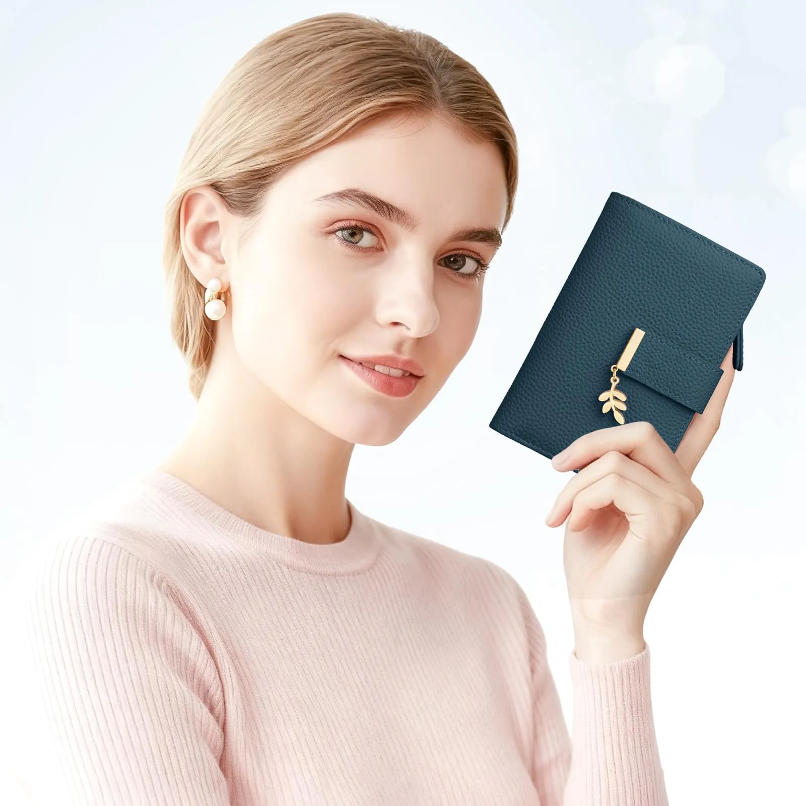LUROON Portafoglio Medio Donna in Pelle con Blocco RFID e Portamonete - immagine 2