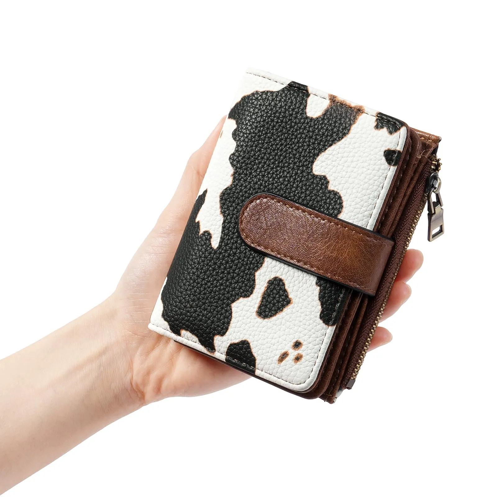 GOIACII Portafogli in pelle per donna con blocco RFID A04 Beige M - immagine 7