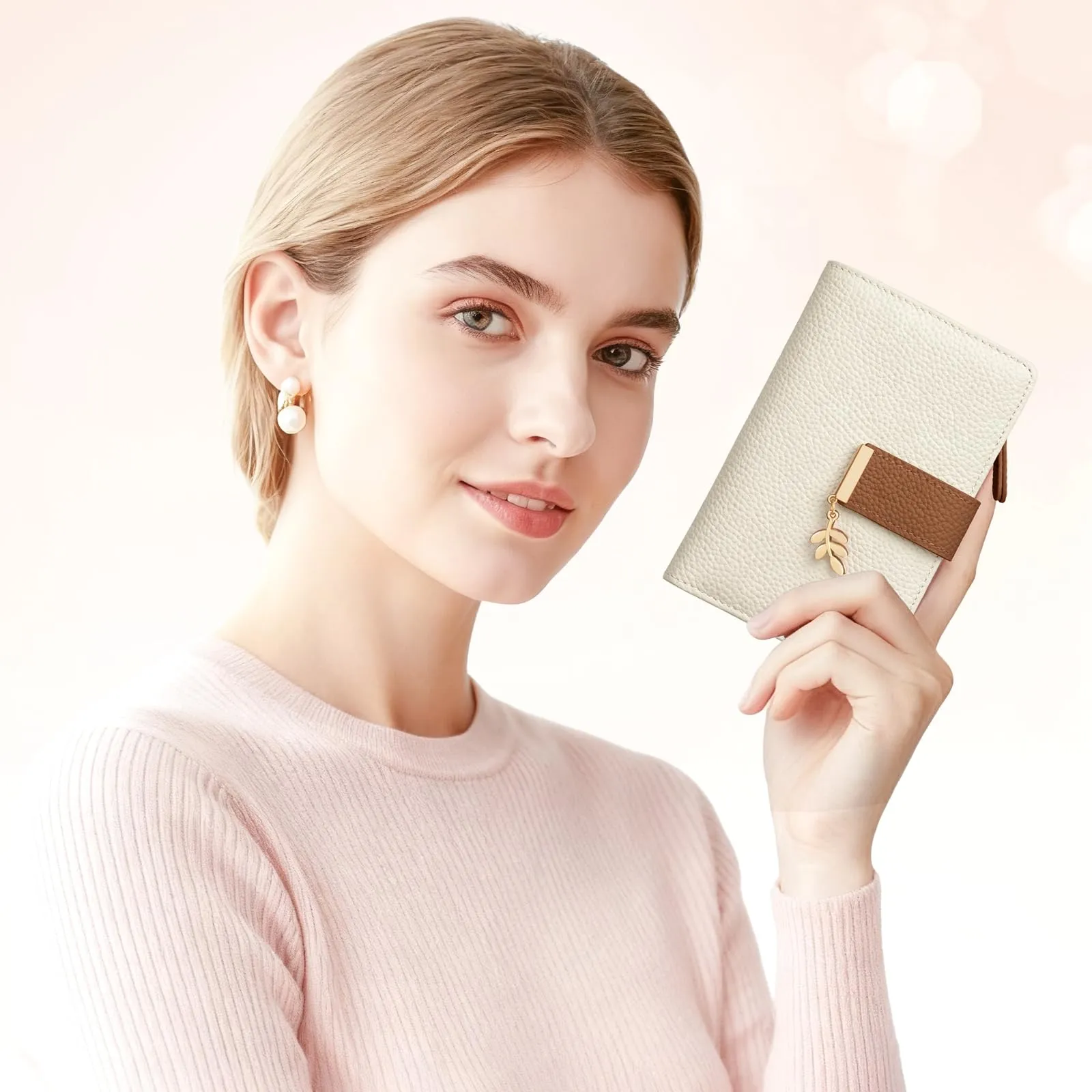 LUROON Portafoglio Medio Donna in Pelle con Blocco RFID - immagine 2