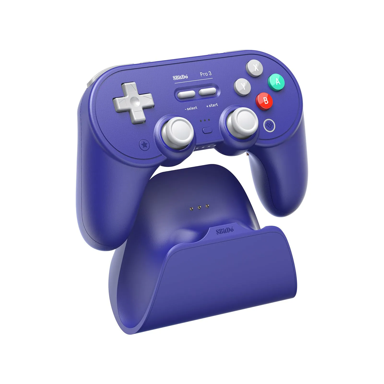 8BitDo Pro 3 Bluetooth Controller for Switch, Switch 2, Windows, Apple, SteamOS, Android - Purple - immagine 2