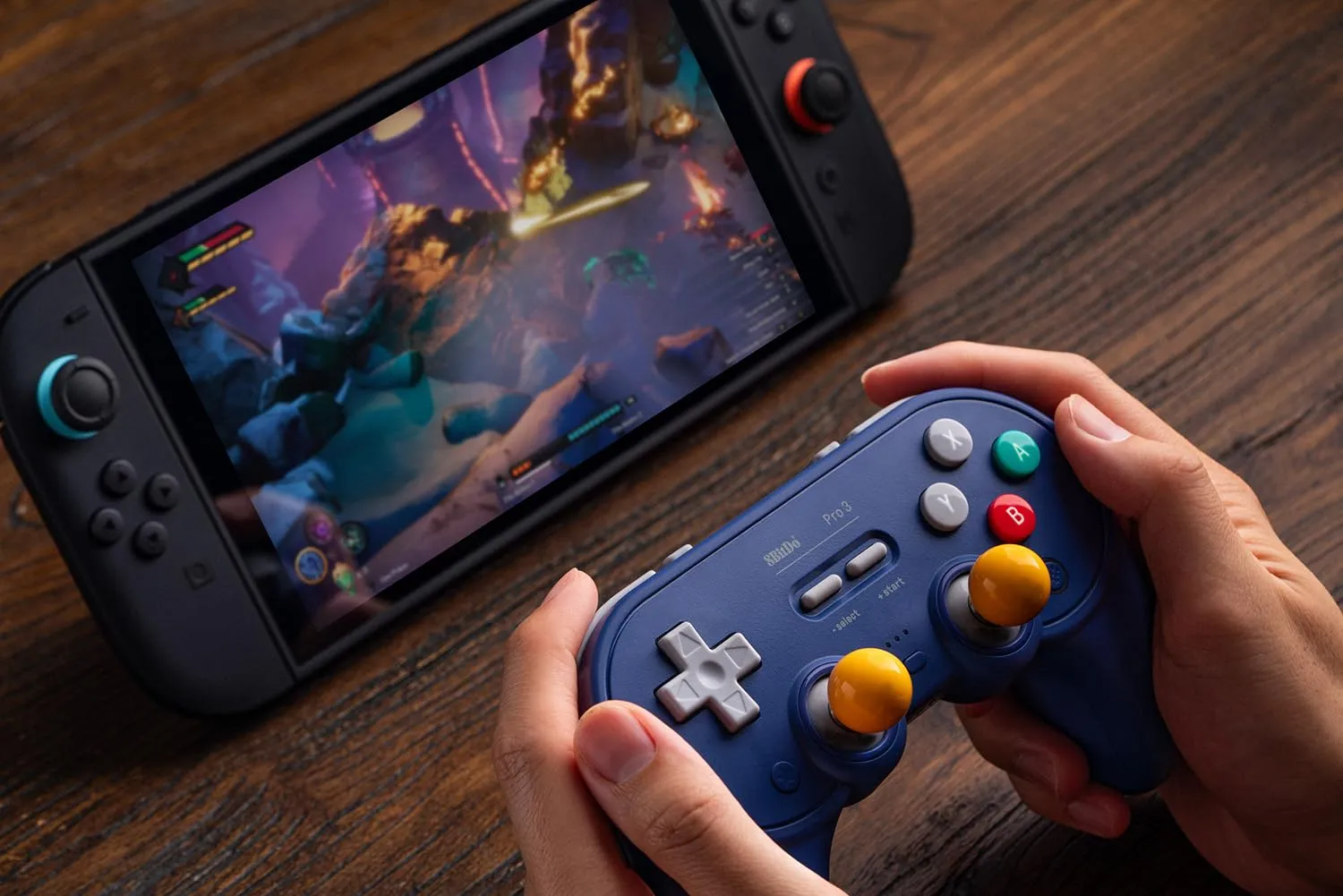 8BitDo Pro 3 Bluetooth Controller for Switch, Switch 2, Windows, Apple, SteamOS, Android - Purple - immagine 7