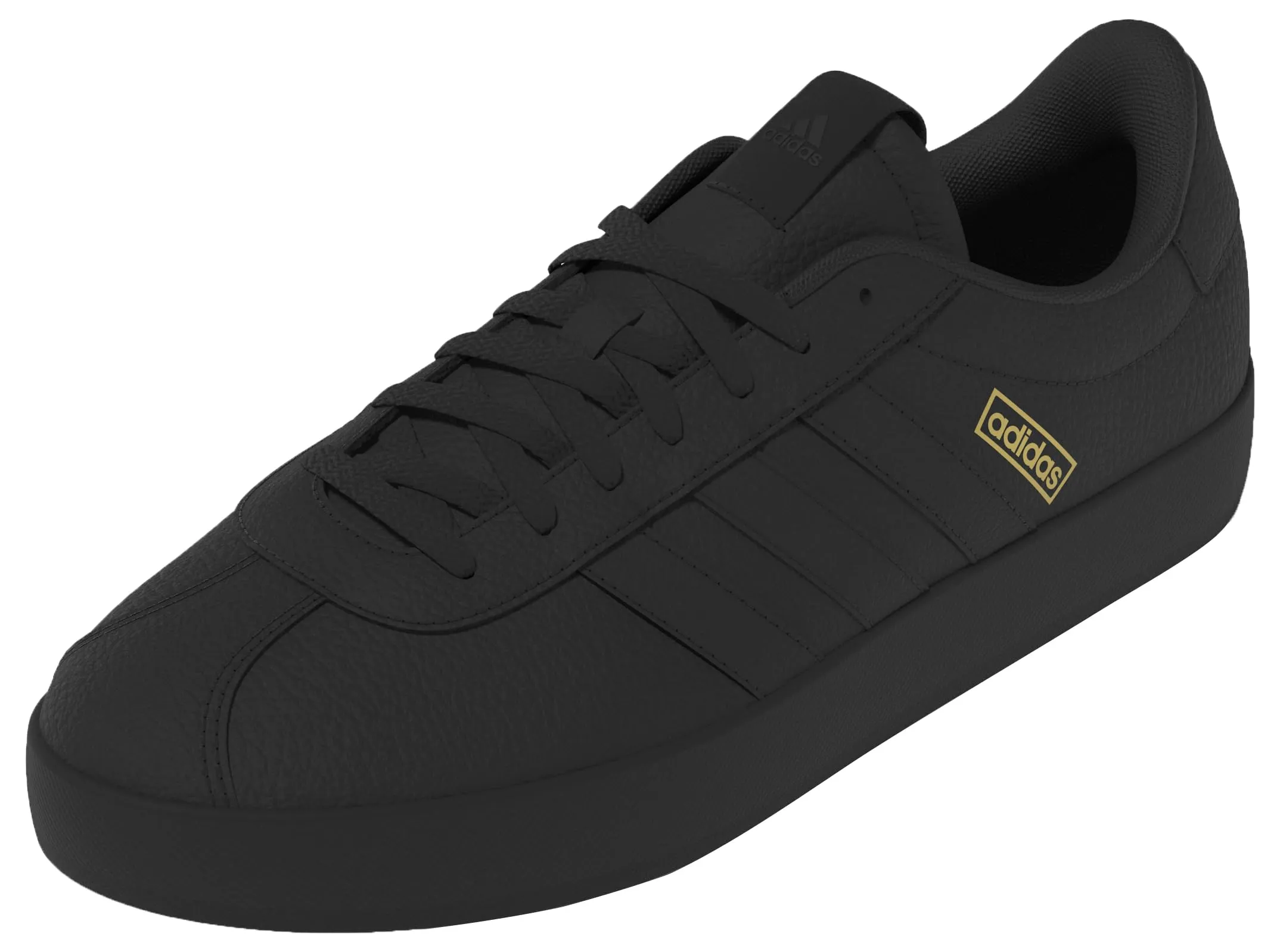 adidas VL Court Shoes, Carbon Black/Carbon Black/Goldmet, 42 EU - immagine 2