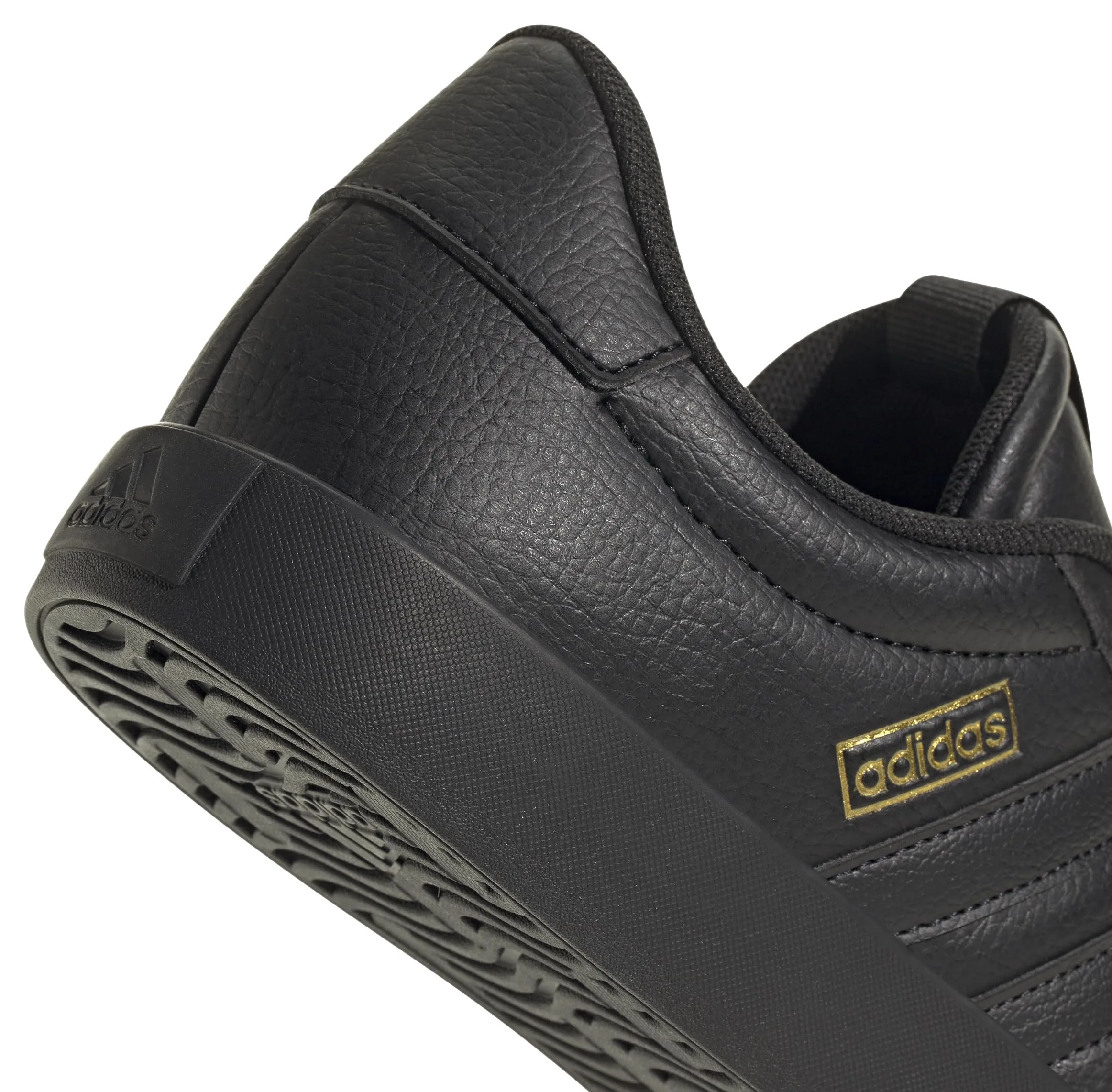 adidas VL Court Shoes, Carbon Black/Carbon Black/Goldmet, 42 EU - immagine 5