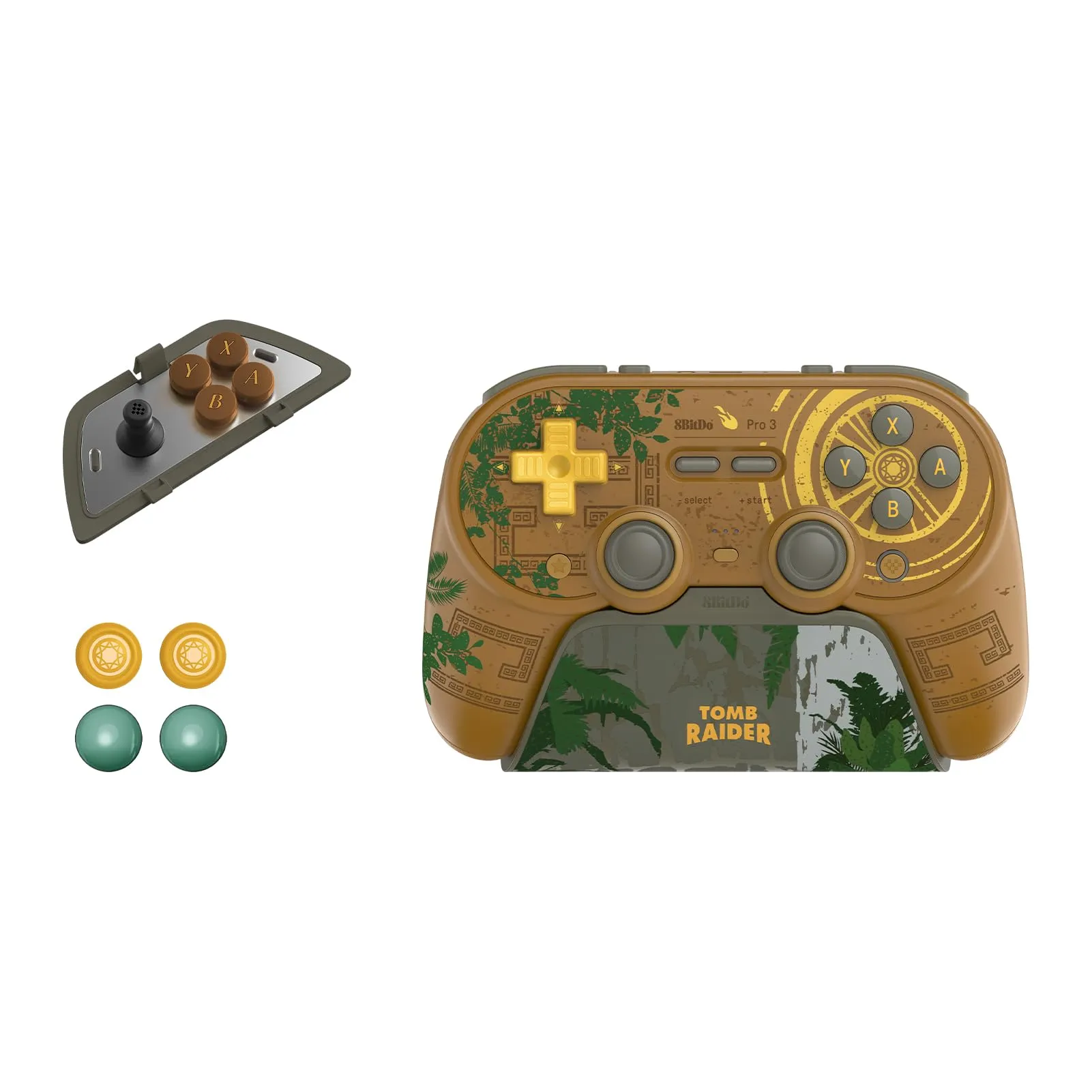 8Bitdo Pro 3 Bluetooth Controller, Tomb Raider 30th Anniversary Edition - immagine 2