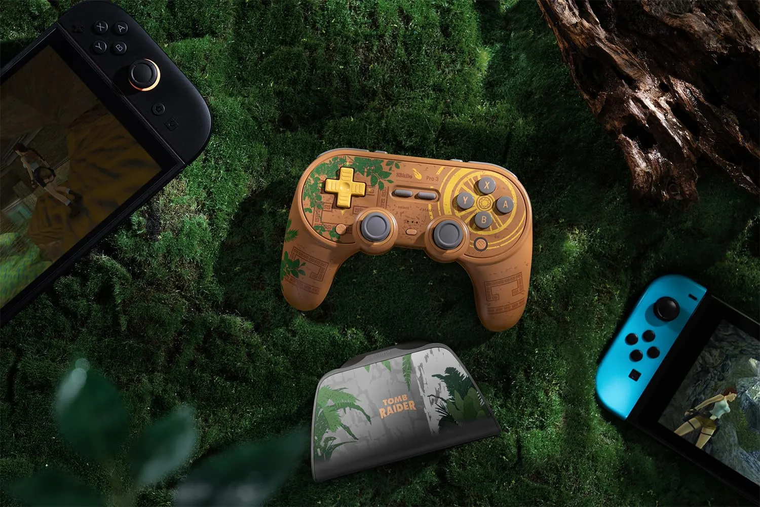 8Bitdo Pro 3 Bluetooth Controller, Tomb Raider 30th Anniversary Edition - immagine 6