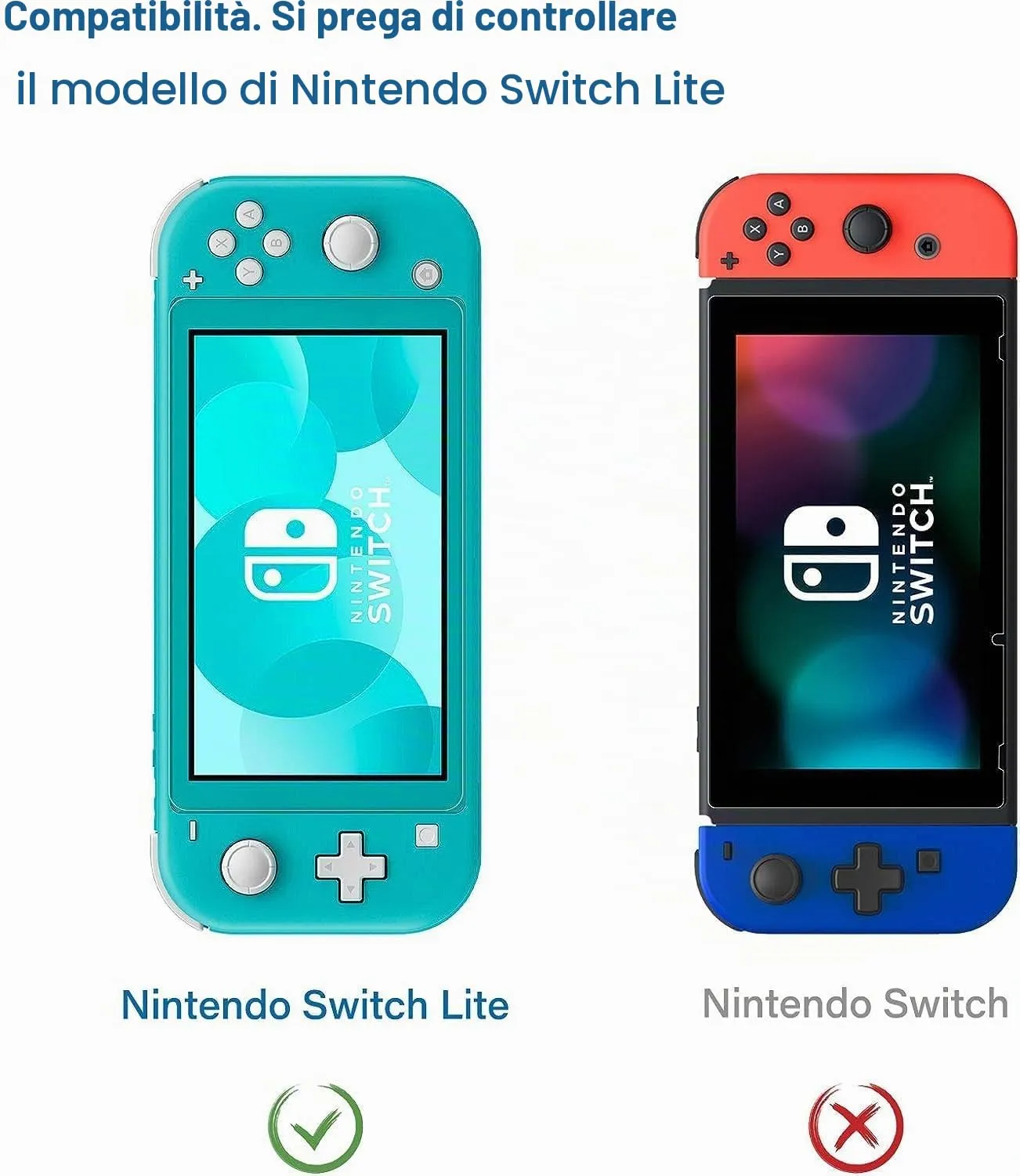 NEW'C Pellicola in Vetro Temperato per Nintendo Switch Lite - immagine 2