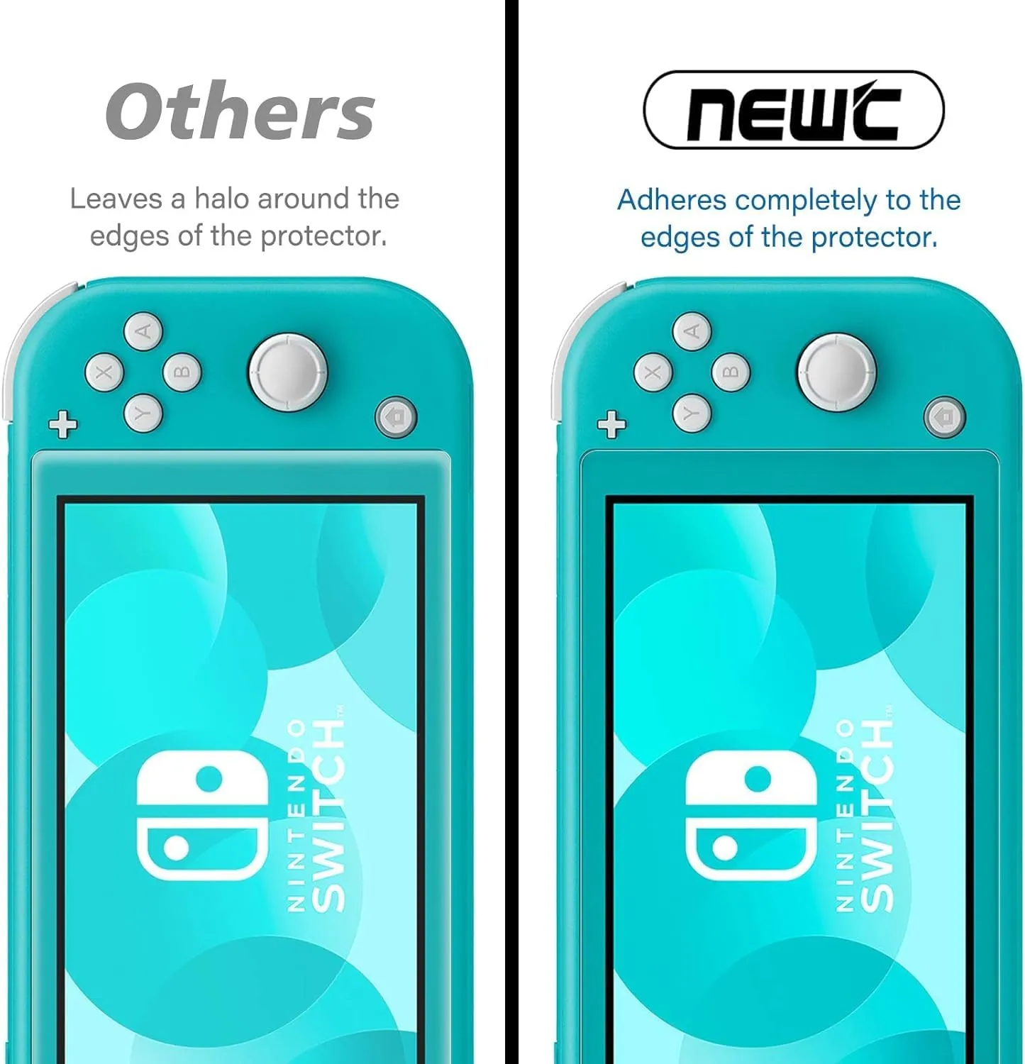 NEW'C Pellicola in Vetro Temperato per Nintendo Switch Lite - immagine 3