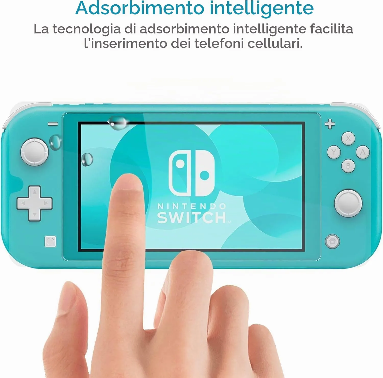 NEW'C Pellicola in Vetro Temperato per Nintendo Switch Lite - immagine 5