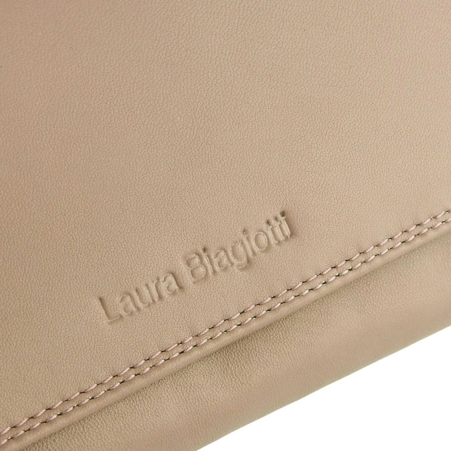 Laura Biagiotti Portafoglio Donna in Vera Pelle, Nude 155 - immagine 7
