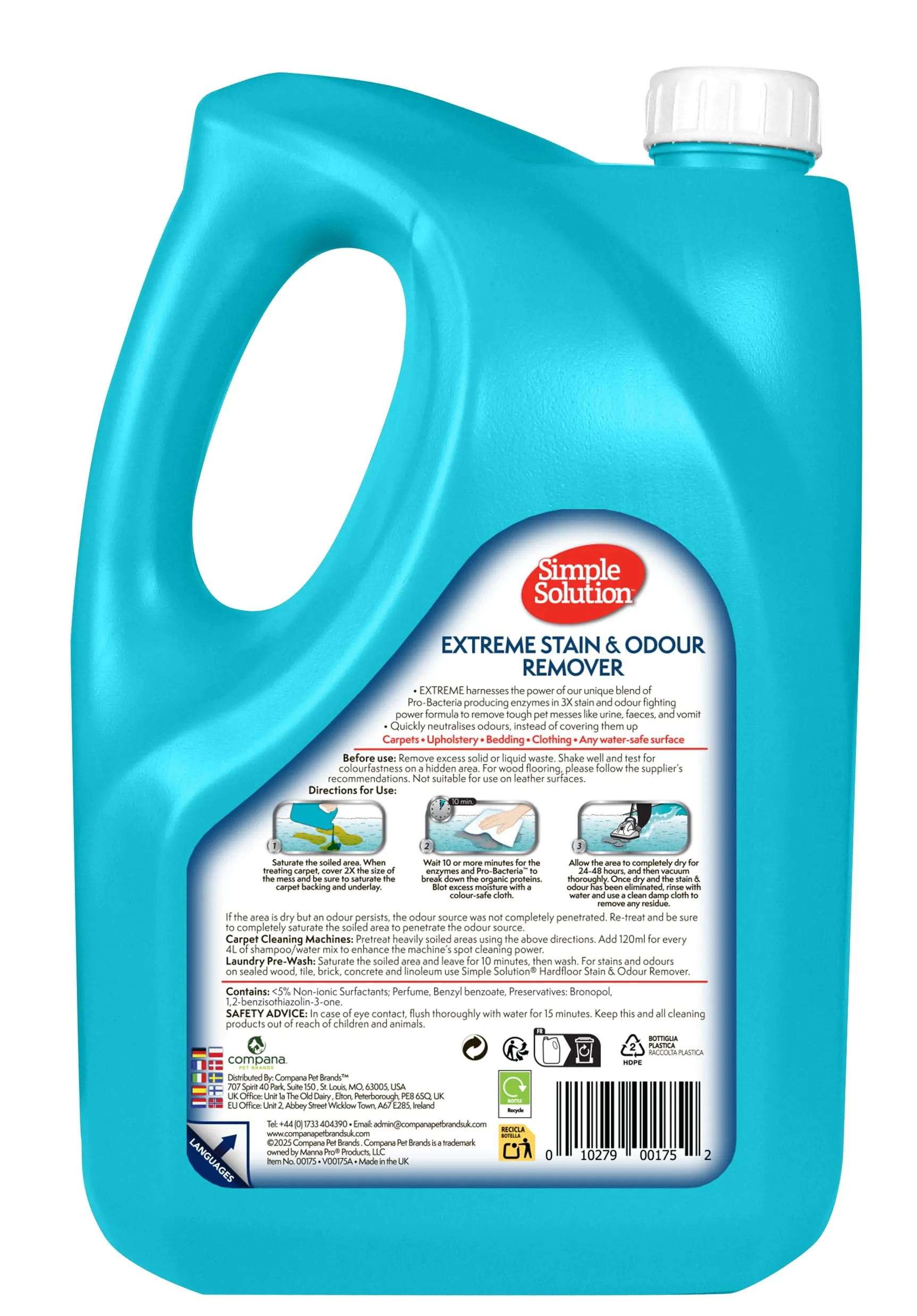Simple Solution Extreme Smacchiatore Animali Tripla Forza 4L - immagine 4