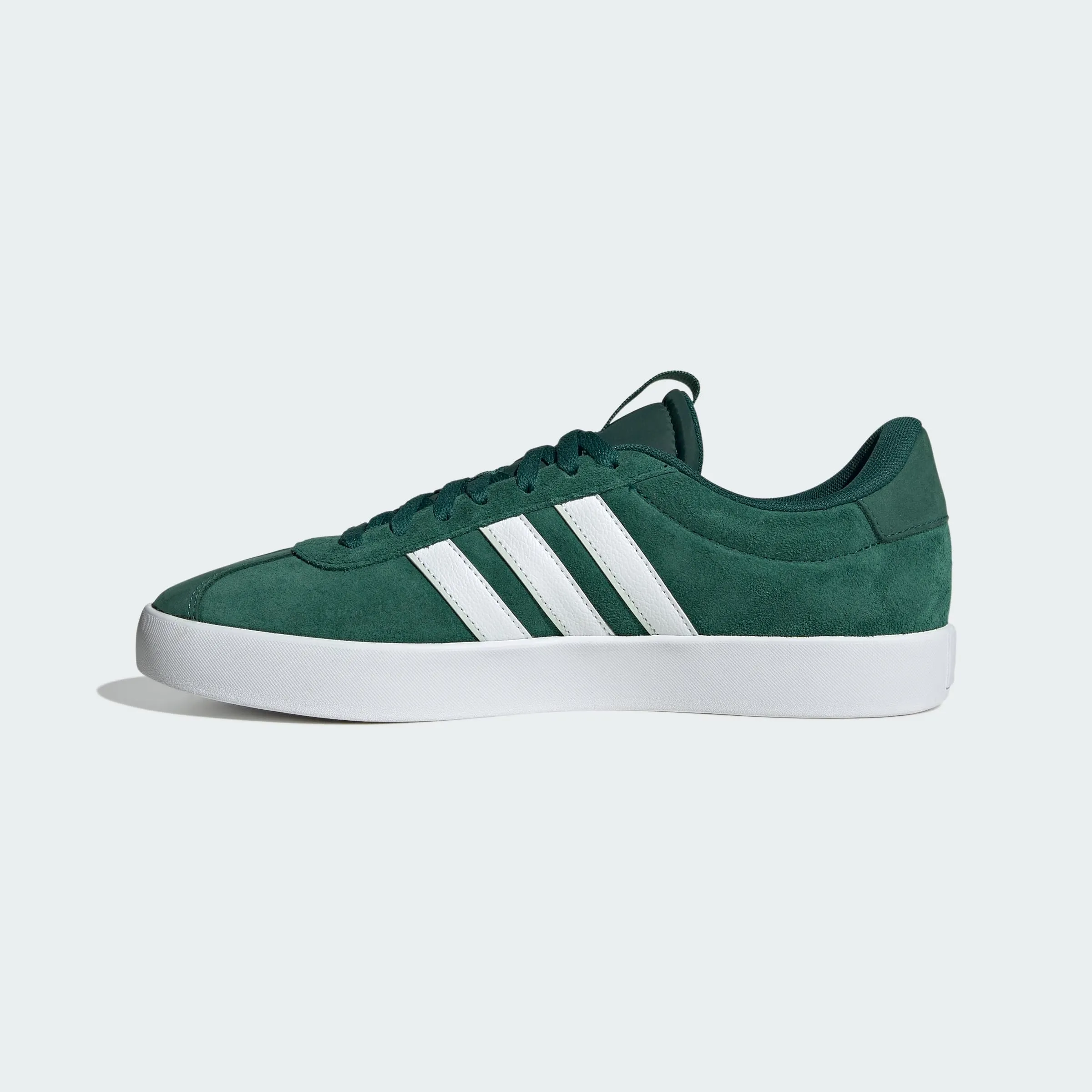 adidas VL Court Shoes, Green / Cloud White / Wonder Silver, 41 1/3 EU - immagine 2