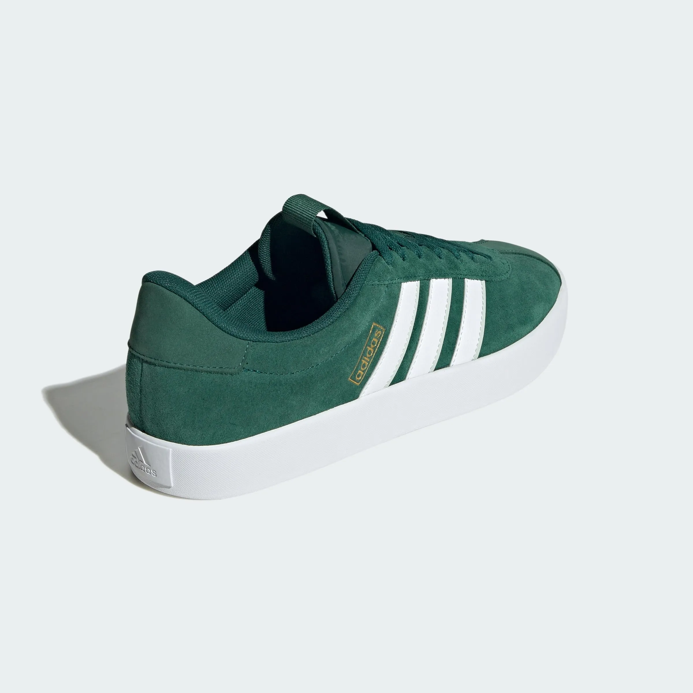adidas VL Court Shoes, Green / Cloud White / Wonder Silver, 41 1/3 EU - immagine 6