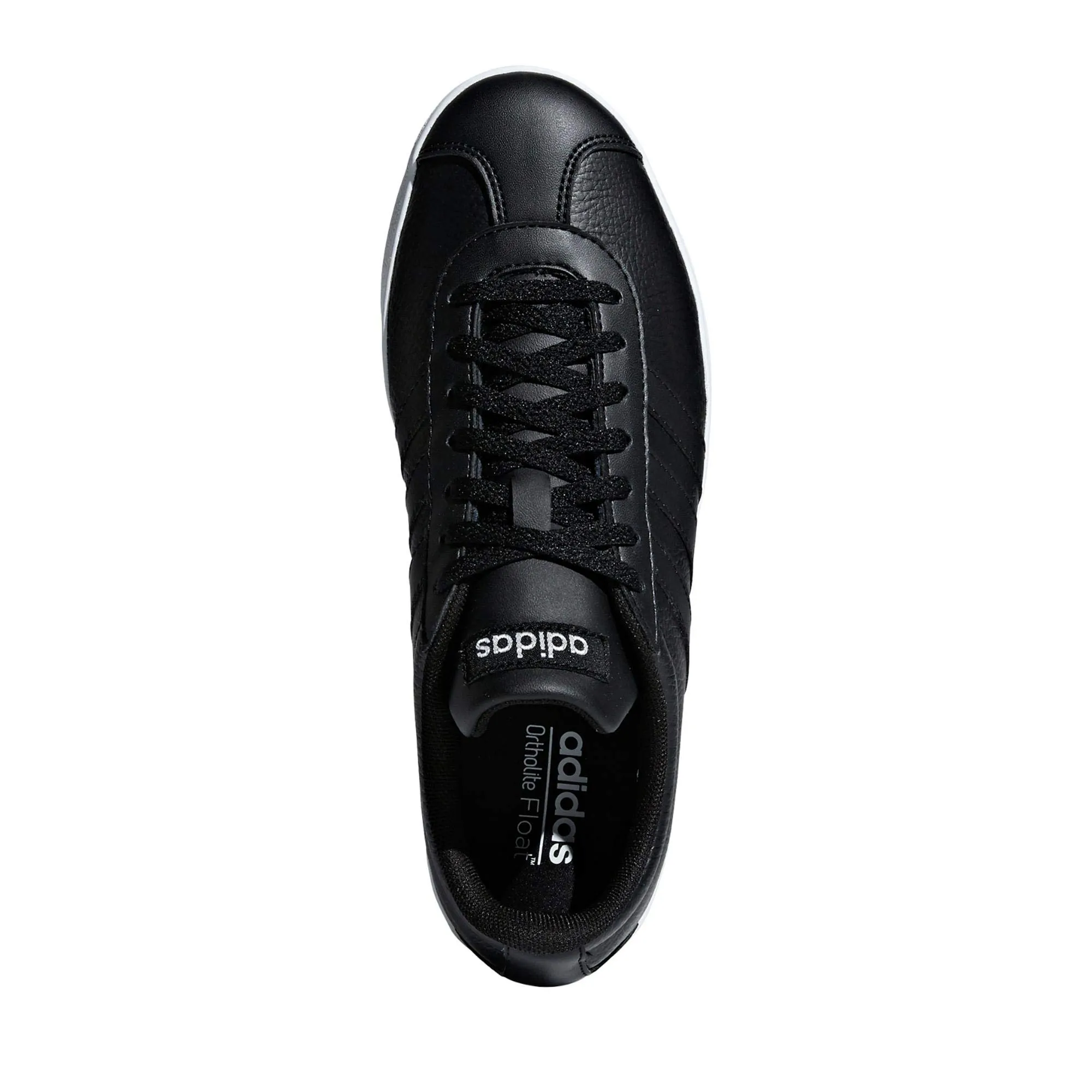 adidas VL Court 2.0 Scarpe da Skateboard Donna, Nero, 37 1/3 EU - immagine 2