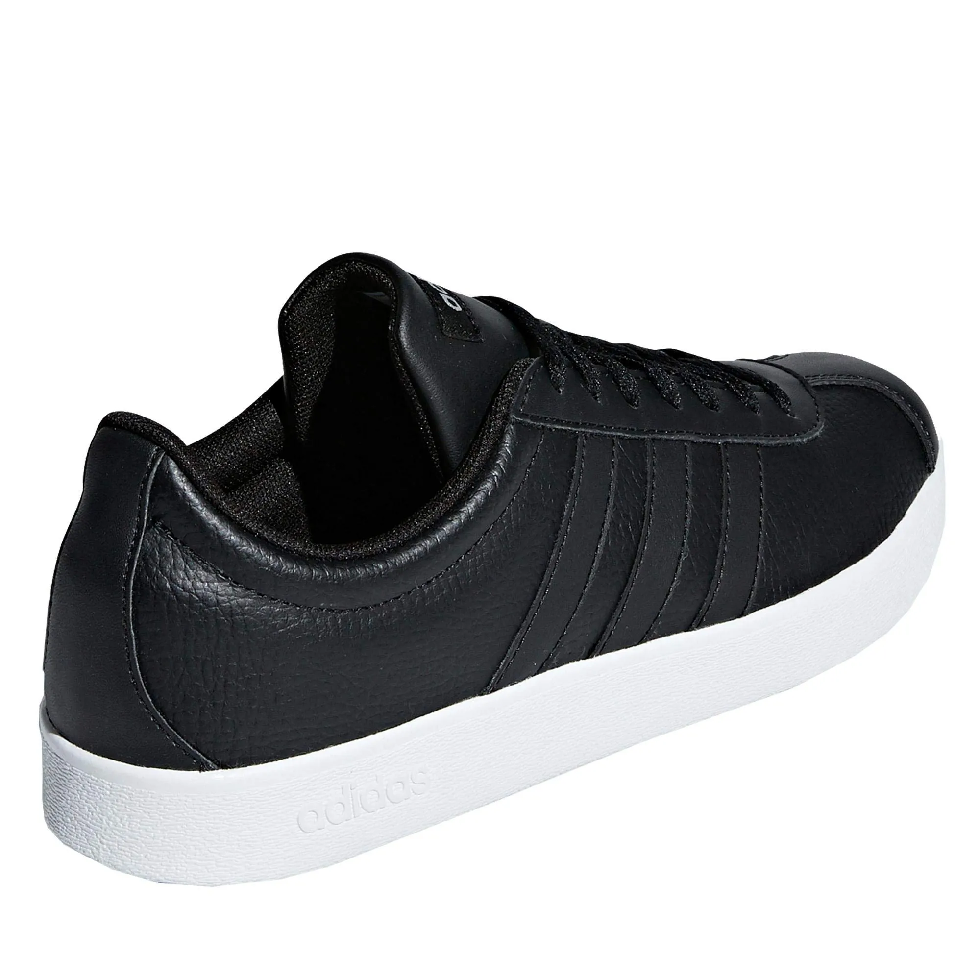 adidas VL Court 2.0 Scarpe da Skateboard Donna, Nero, 37 1/3 EU - immagine 3