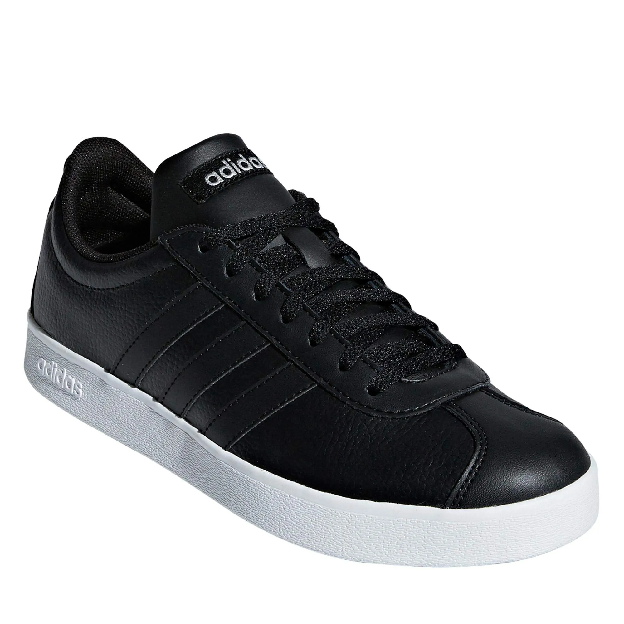 adidas VL Court 2.0 Scarpe da Skateboard Donna, Nero, 37 1/3 EU - immagine 5