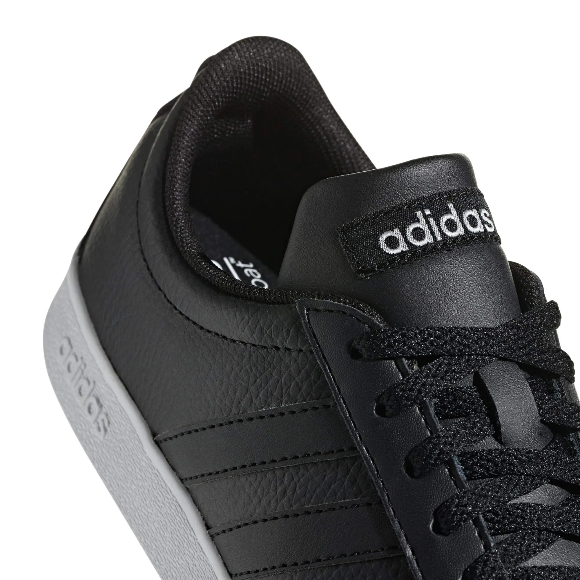 adidas VL Court 2.0 Scarpe da Skateboard Donna, Nero, 37 1/3 EU - immagine 7