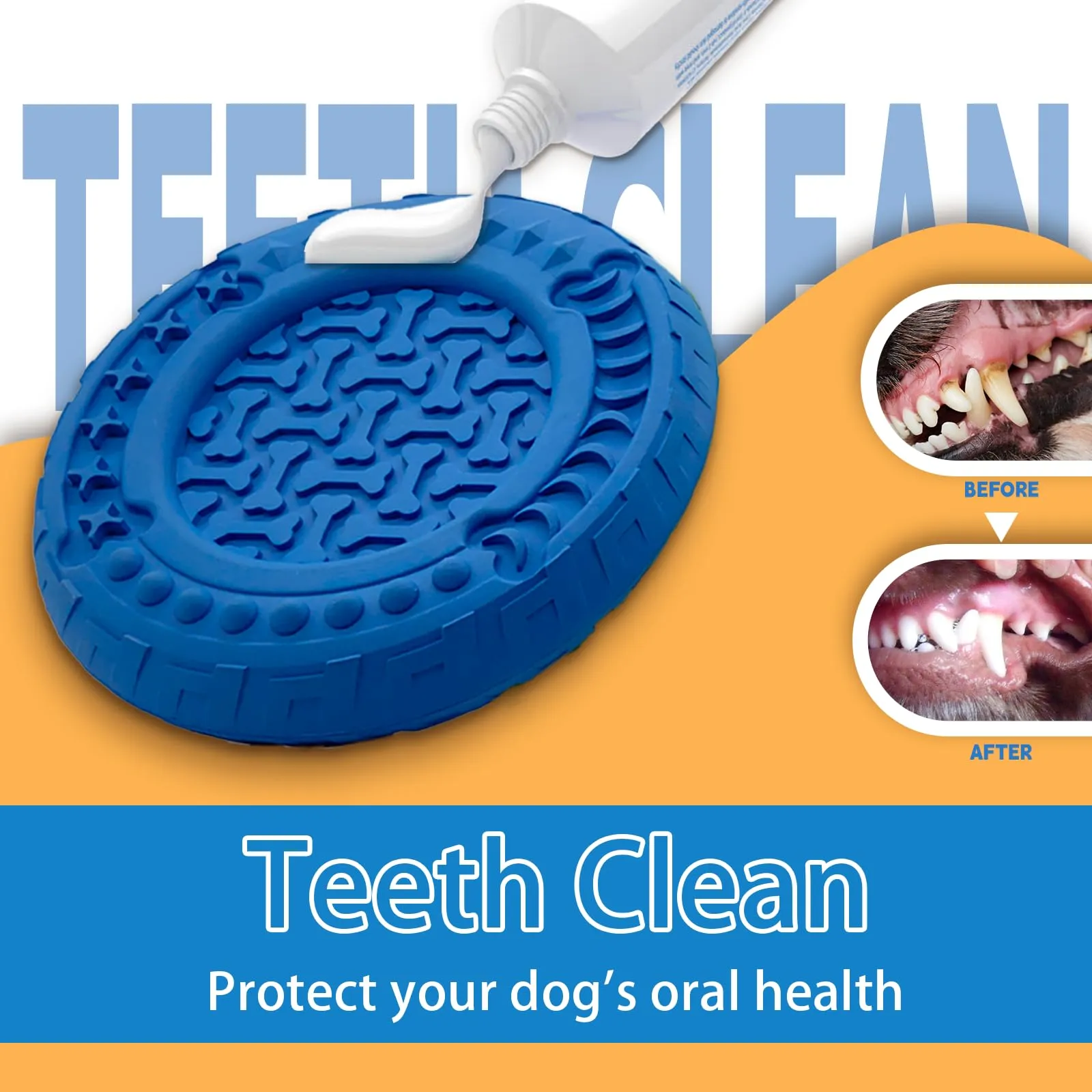 TFSZE Giocattolo per Cane in Gomma Naturale per la Pulizia dei Denti, Bastone da Masticare per Cani Piccoli e Medi, Verde - immagine 4