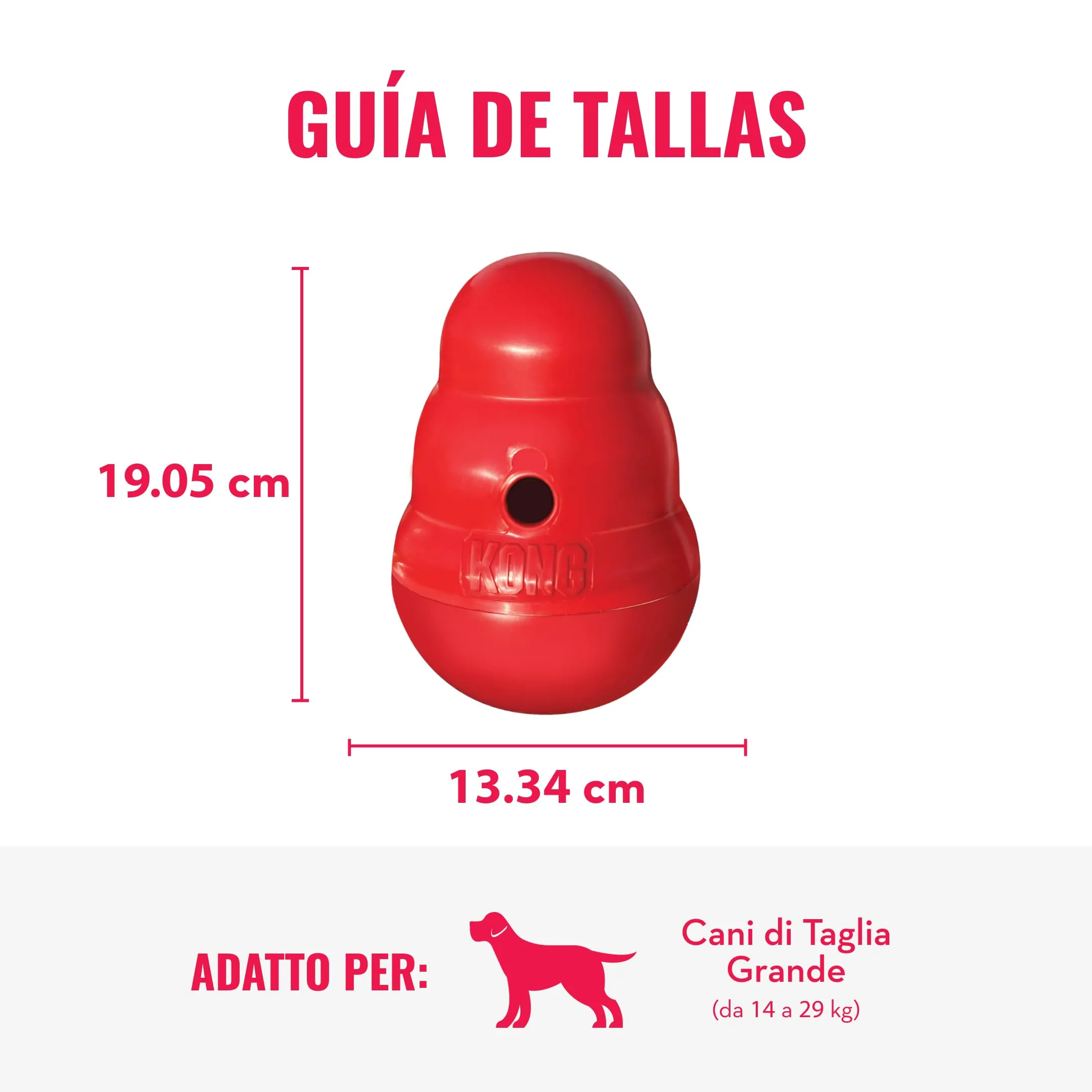 KONG Wobbler Dispenser di Biscotti, Taglia Media/Grande - immagine 3