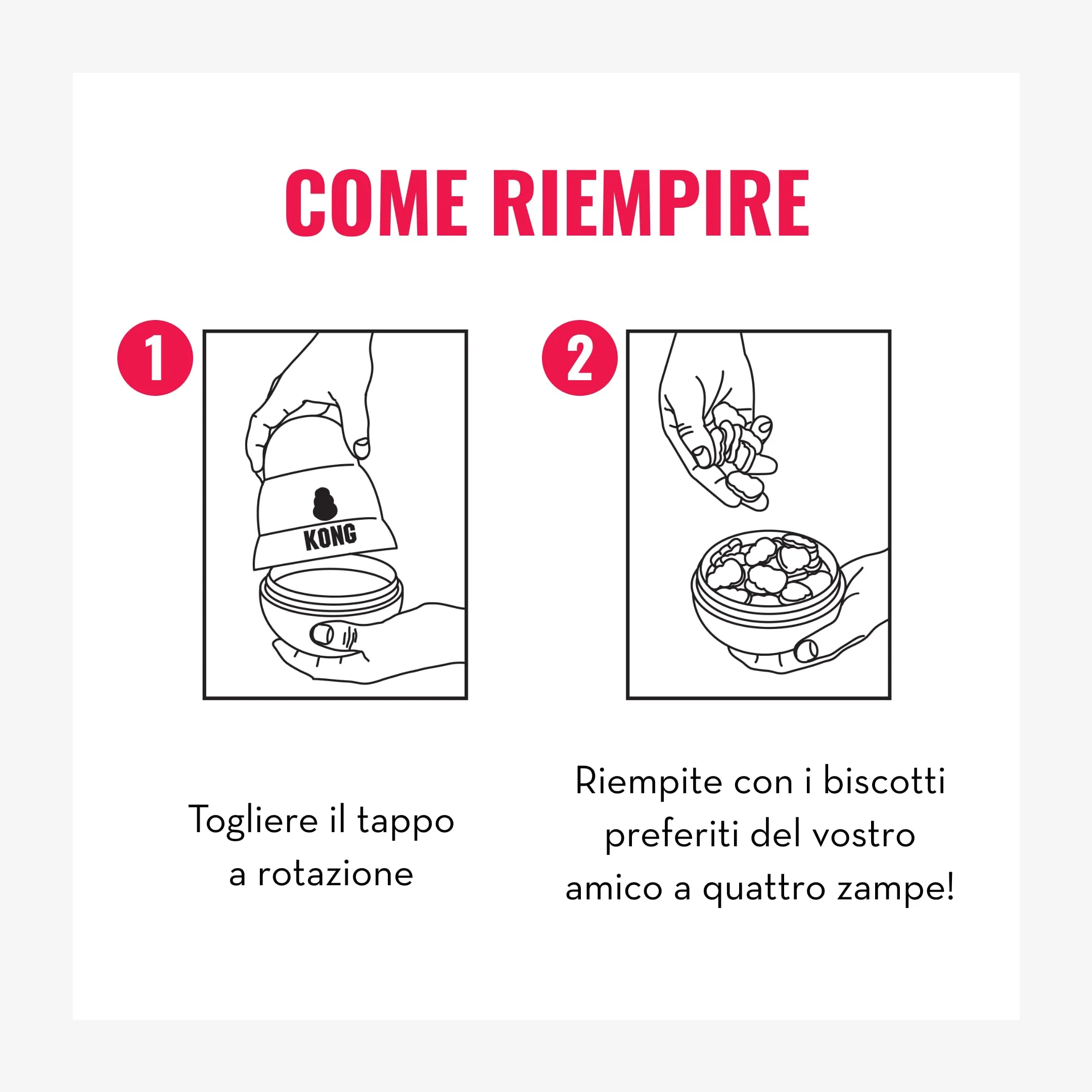 KONG Wobbler Dispenser di Biscotti, Taglia Media/Grande - immagine 5