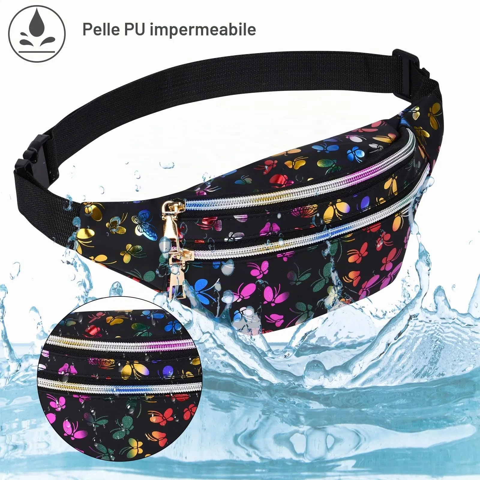 Flintronic Marsupio da Donna Sportivo Impermeabile Regolabile - immagine 4