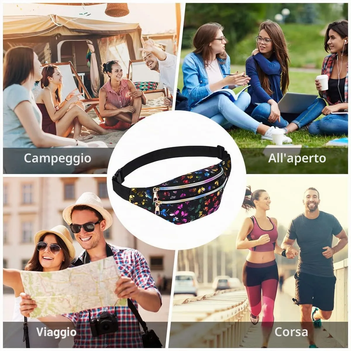 Flintronic Marsupio da Donna Sportivo Impermeabile Regolabile - immagine 6