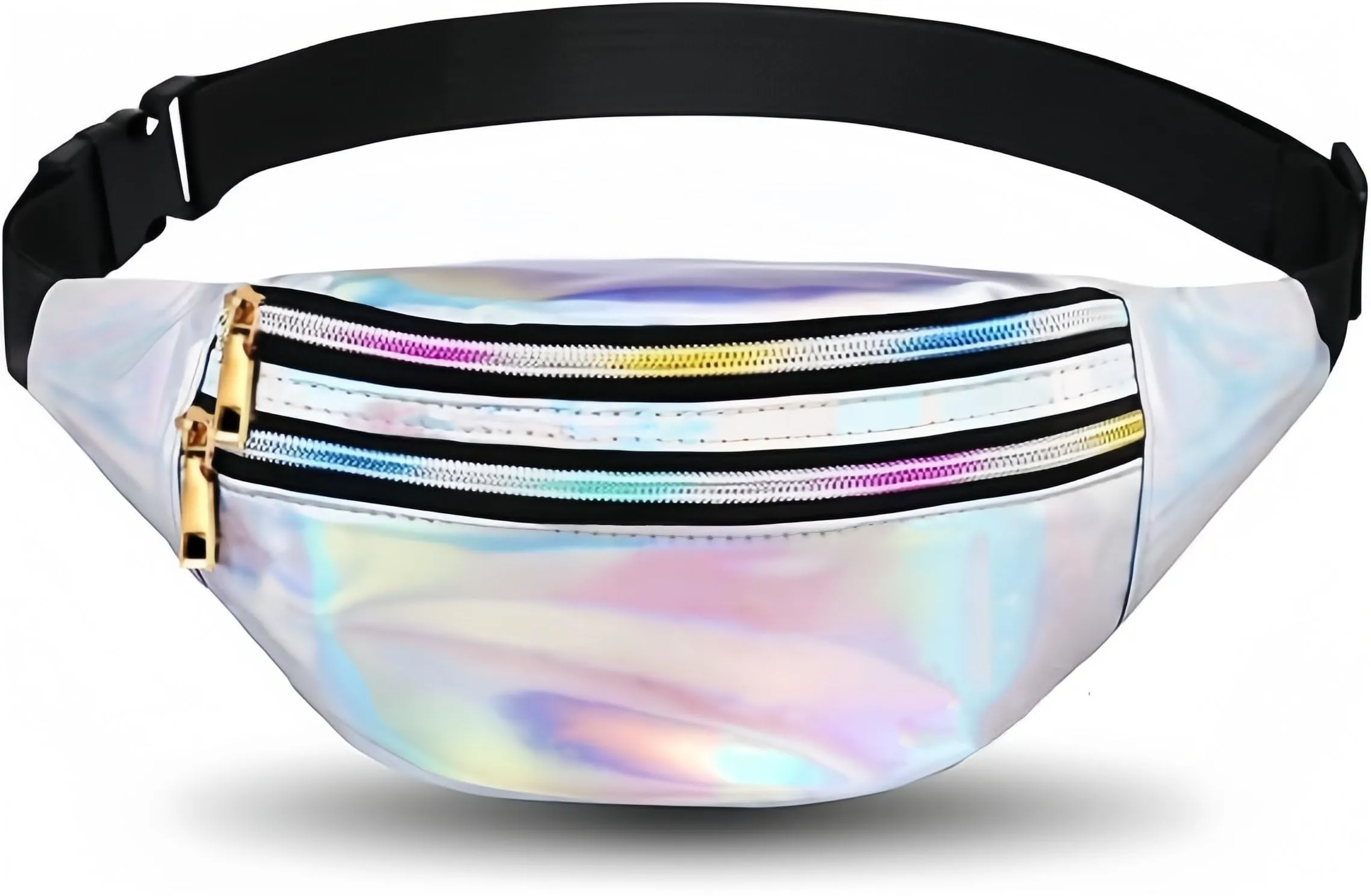 Flintronic Marsupio da Donna Impermeabile Regolabile in Pelle PU Argento - immagine 1