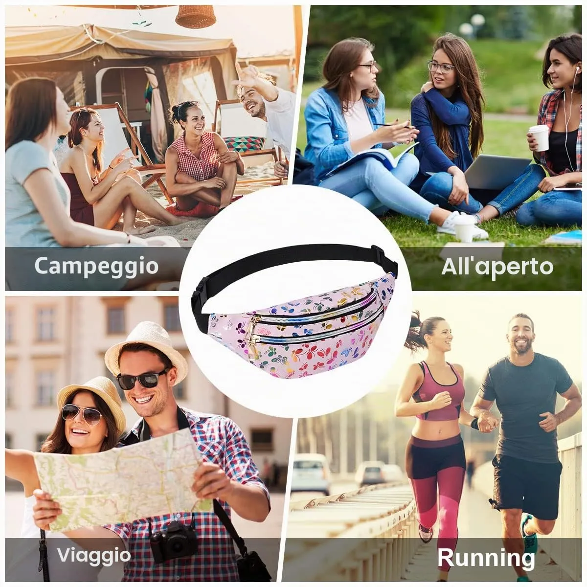 Flintronic Marsupio da Donna Sportivo Impermeabile Regolabile - immagine 6
