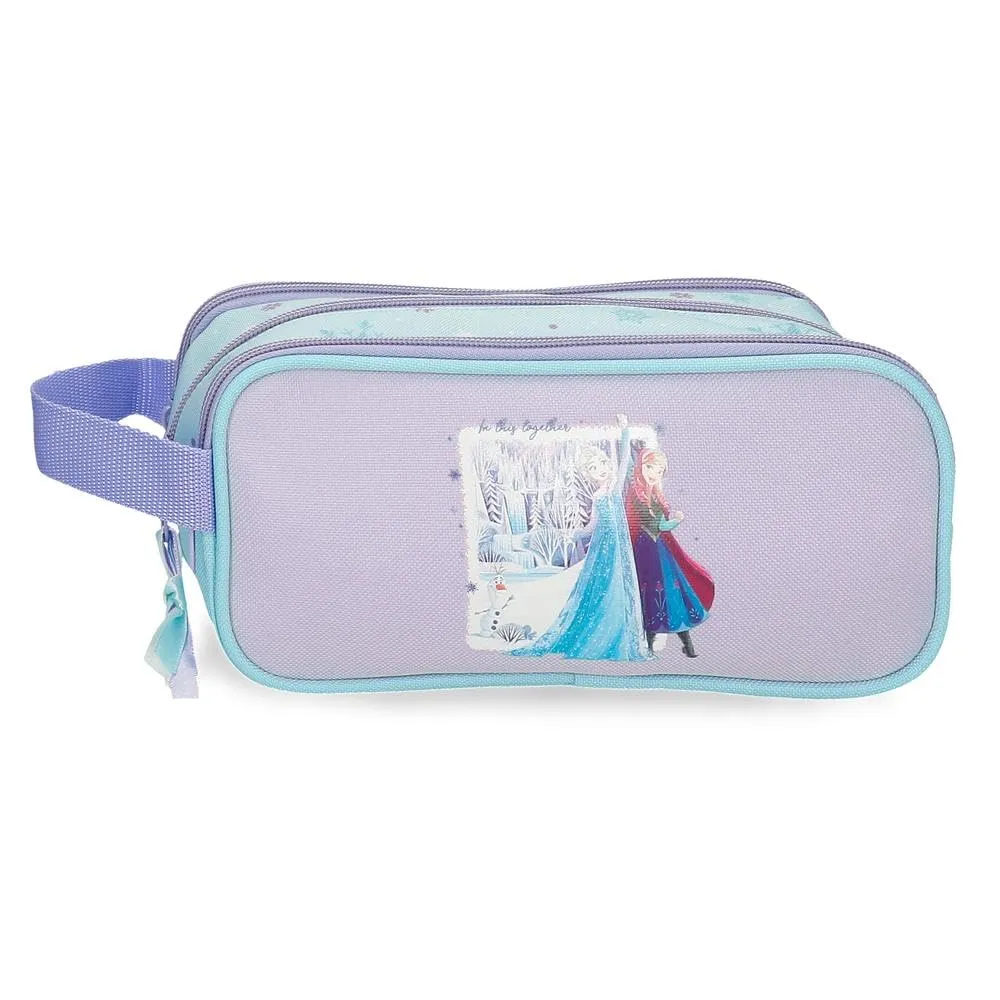 Disney Joumma Frozen In This Together Estuche Triple Lila 22x10x9 cm Poliestere - immagine 1