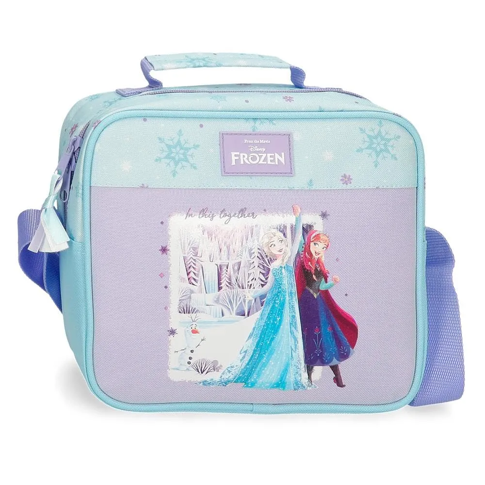 Joumma Disney Frozen In This Together Trousse Adattabile con Borsa a Tracolla, Lila, 23x20x9 cm, Poliestere - immagine 1