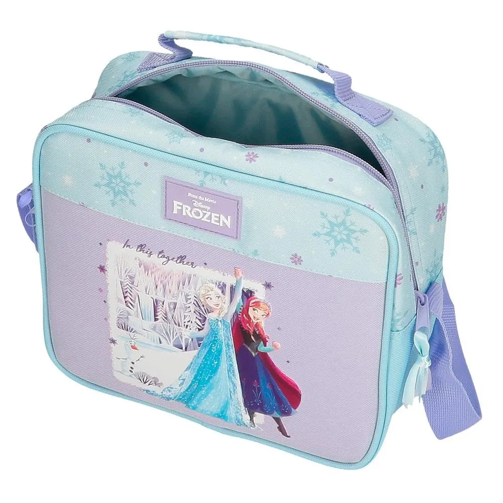 Joumma Disney Frozen In This Together Trousse Adattabile con Borsa a Tracolla, Lila, 23x20x9 cm, Poliestere - immagine 4